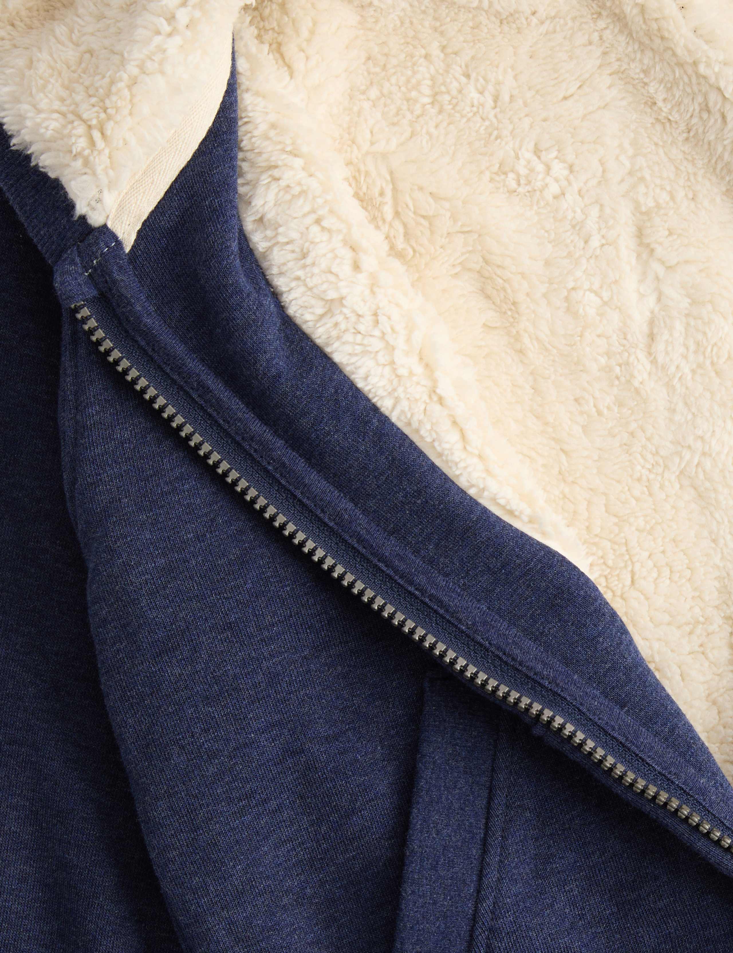 Cotton Rich Borg Lined Hoodie (2-8 Yrs) 2 of 2