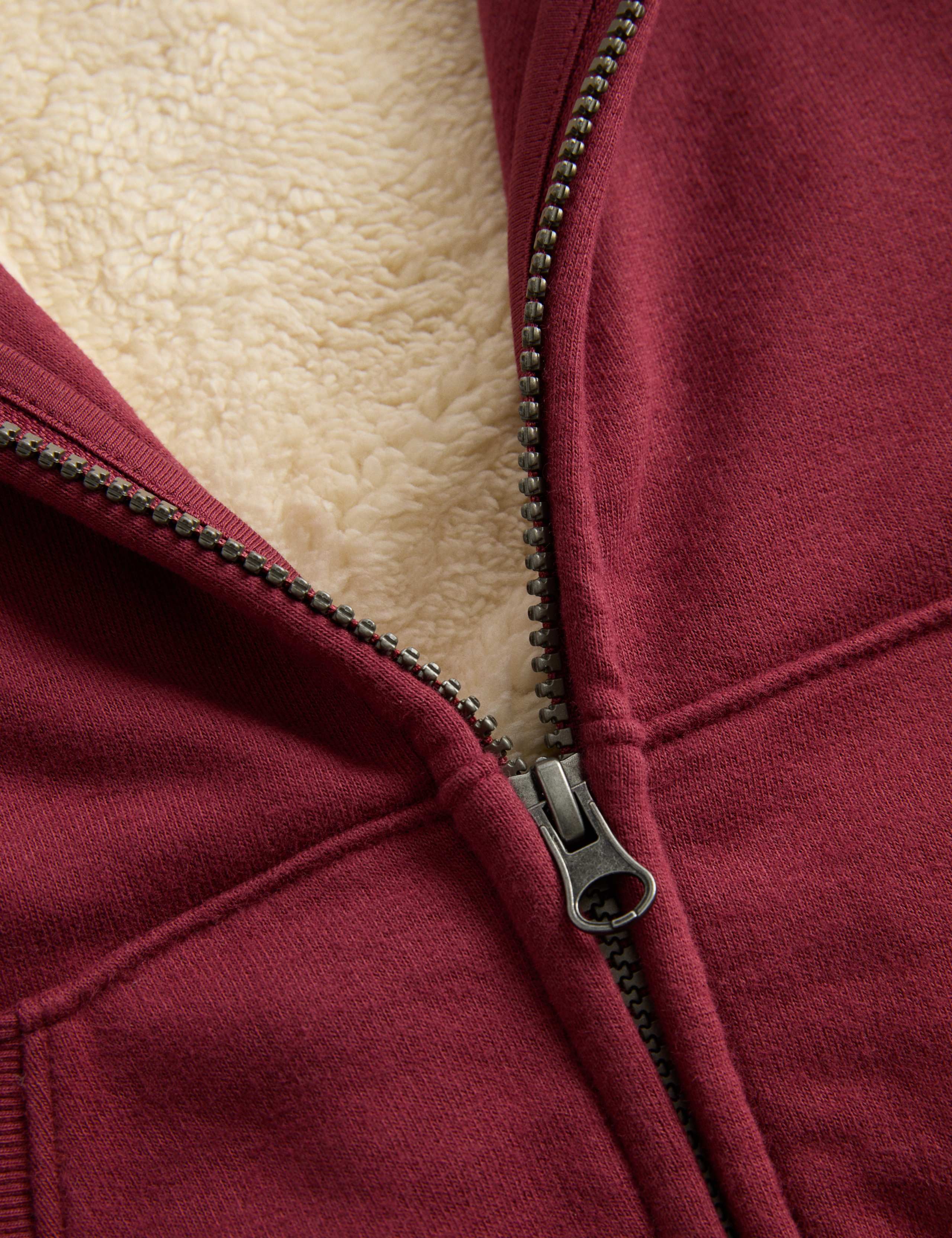 Cotton Rich Borg Lined Hoodie (2-8 Yrs) 2 of 2