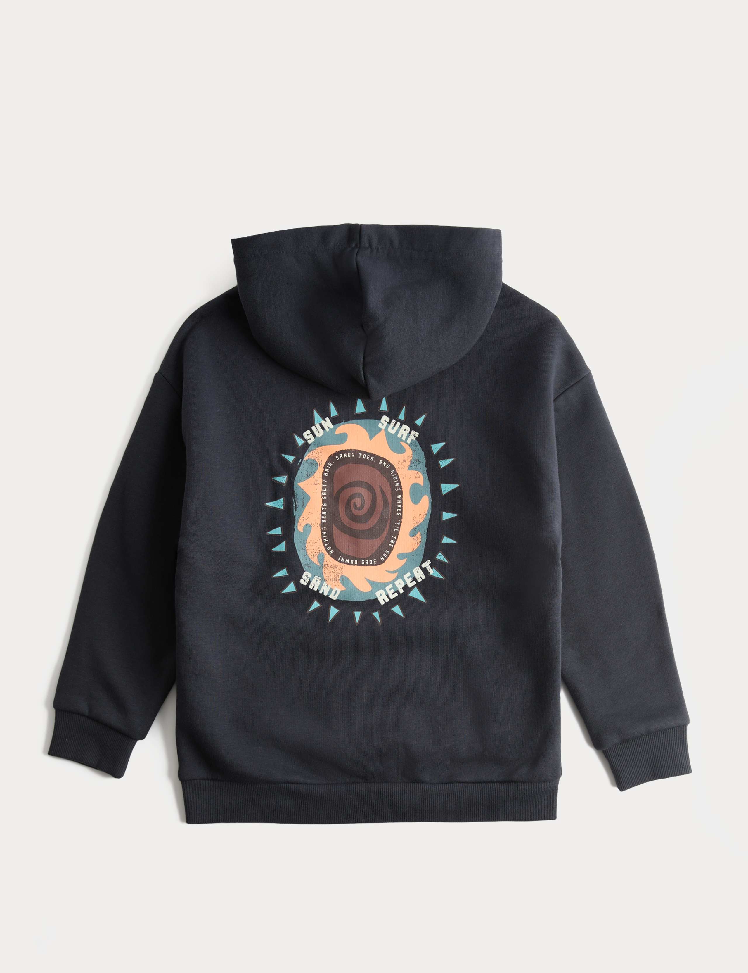 Pure Cotton Sun Graphic Hoodie (3-8 Yrs) 2 of 2