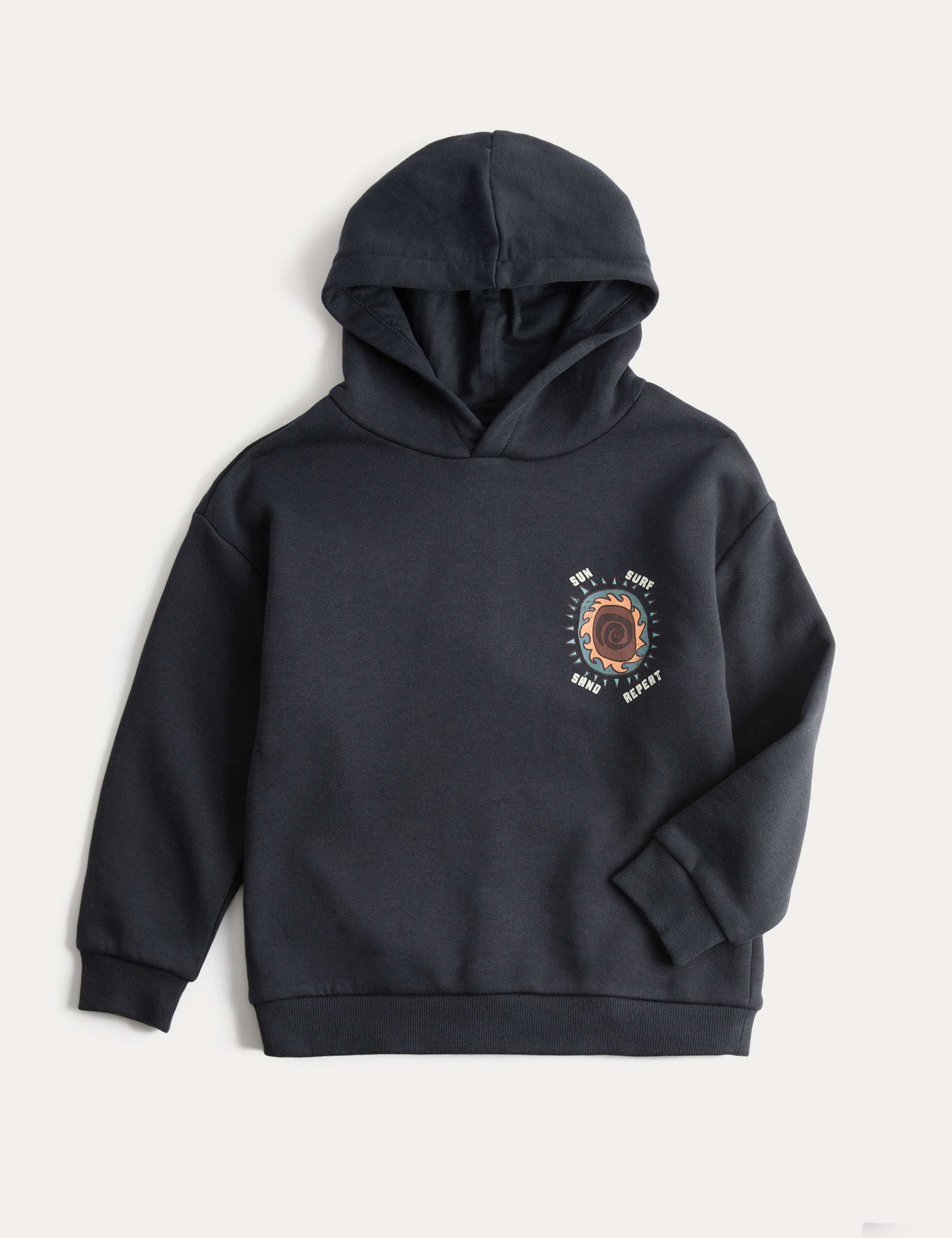 Pure Cotton Sun Graphic Hoodie (3-8 Yrs) 1 of 2