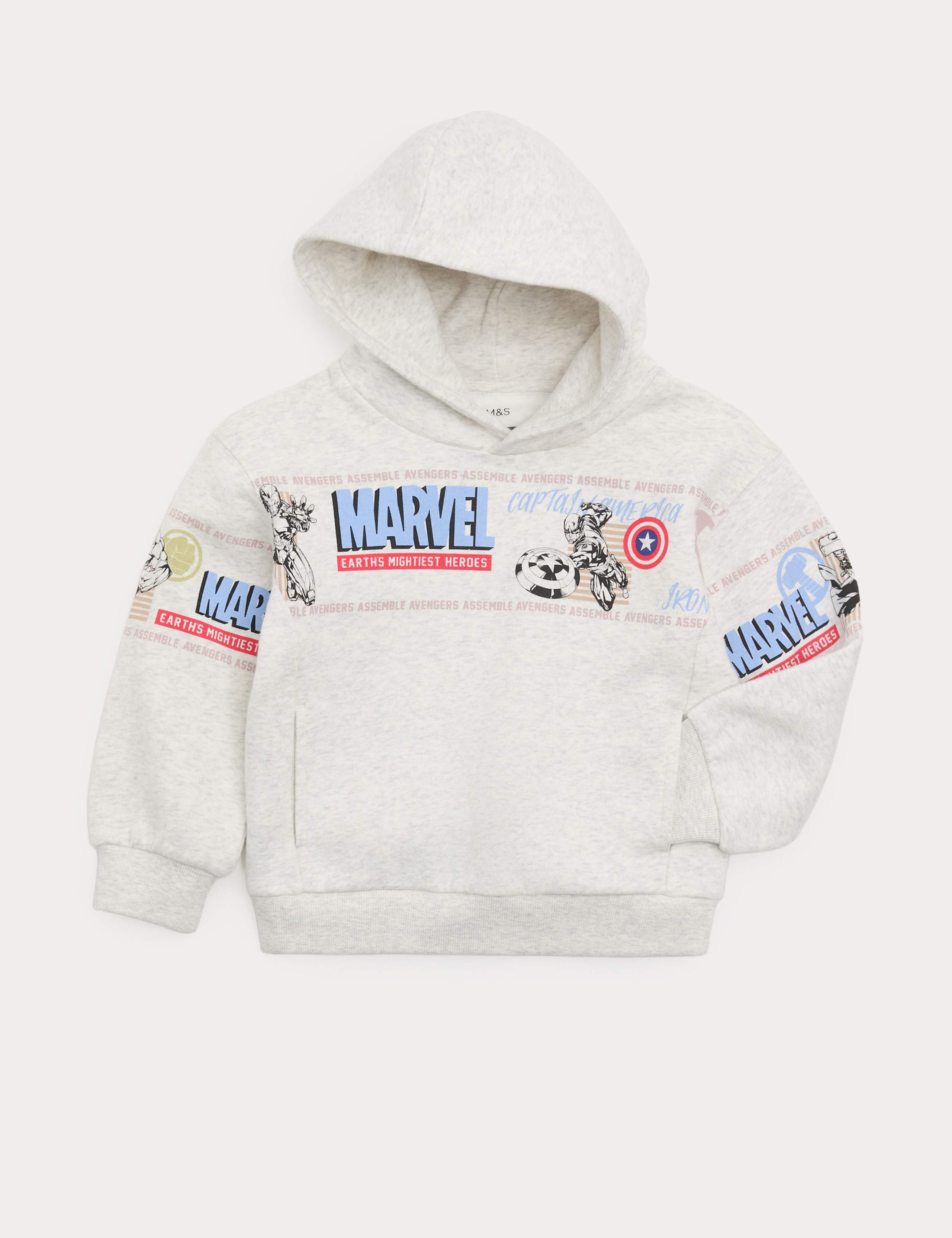 Cotton Rich Marvel™ Hoodie (2-8 Yrs) 1 of 3