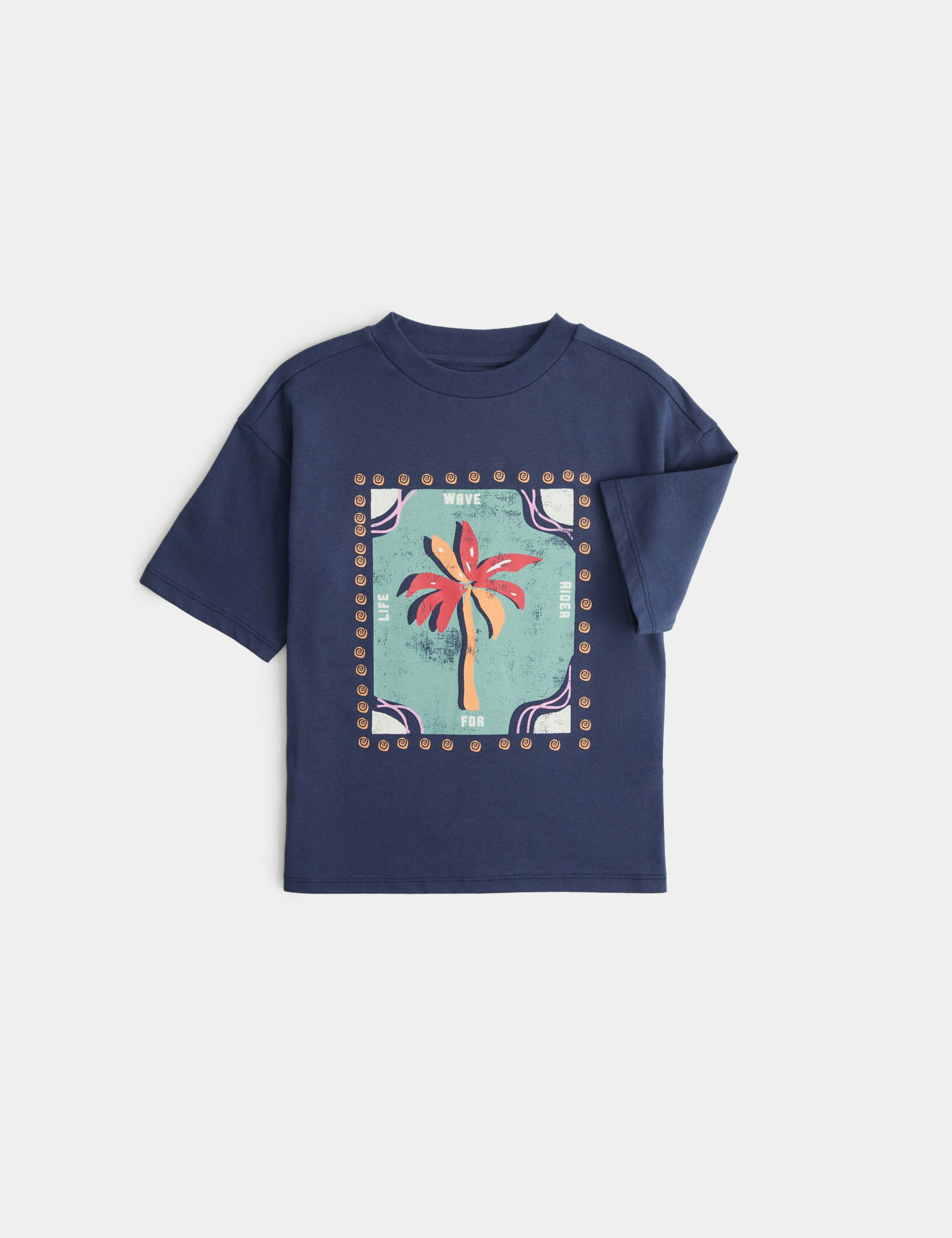 Pure Cotton Tropical Graphic T-Shirt (2-8 Yrs) 1 of 1