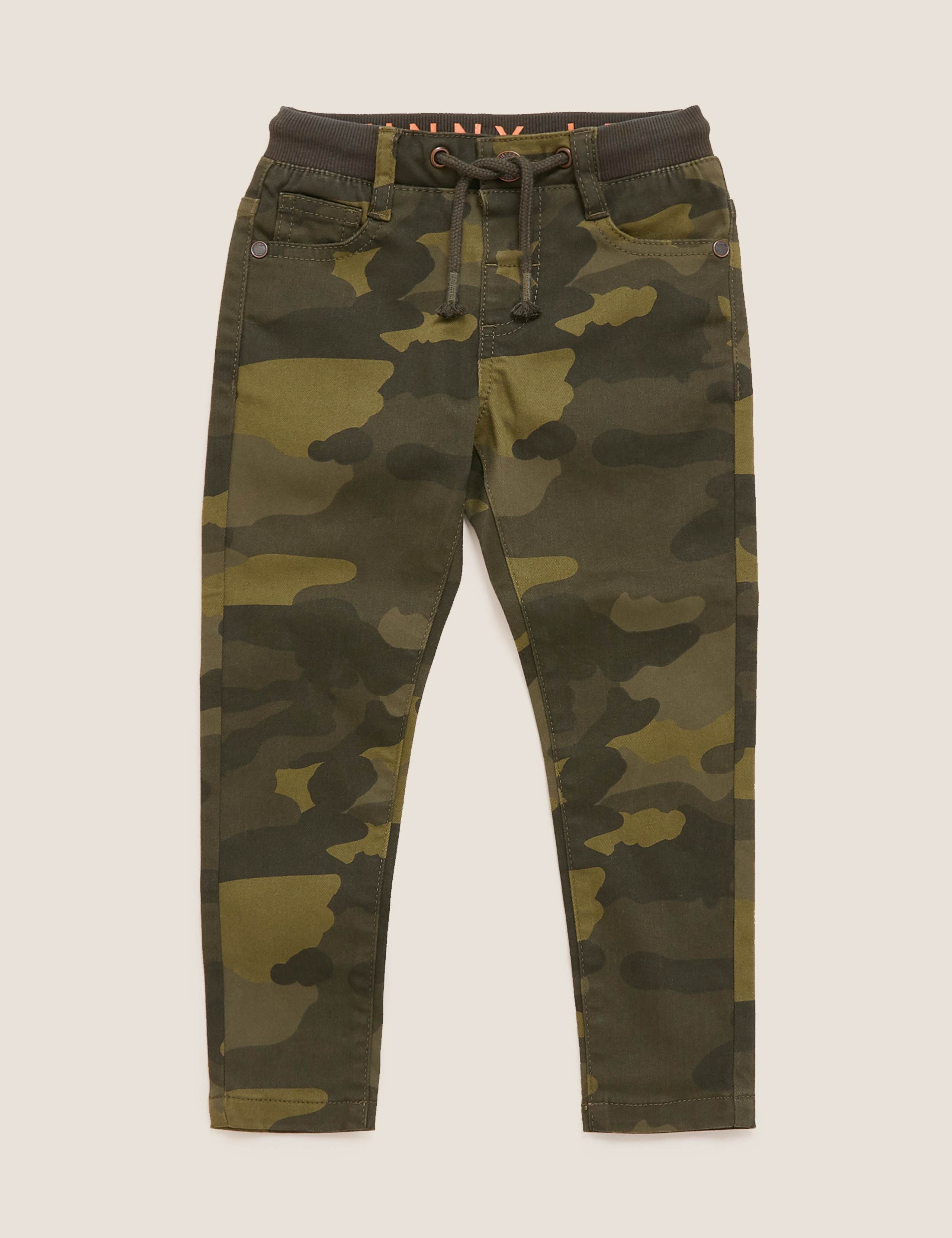 Cotton Camouflage Pull-on Jeans (2-7 Yrs) 2 of 5