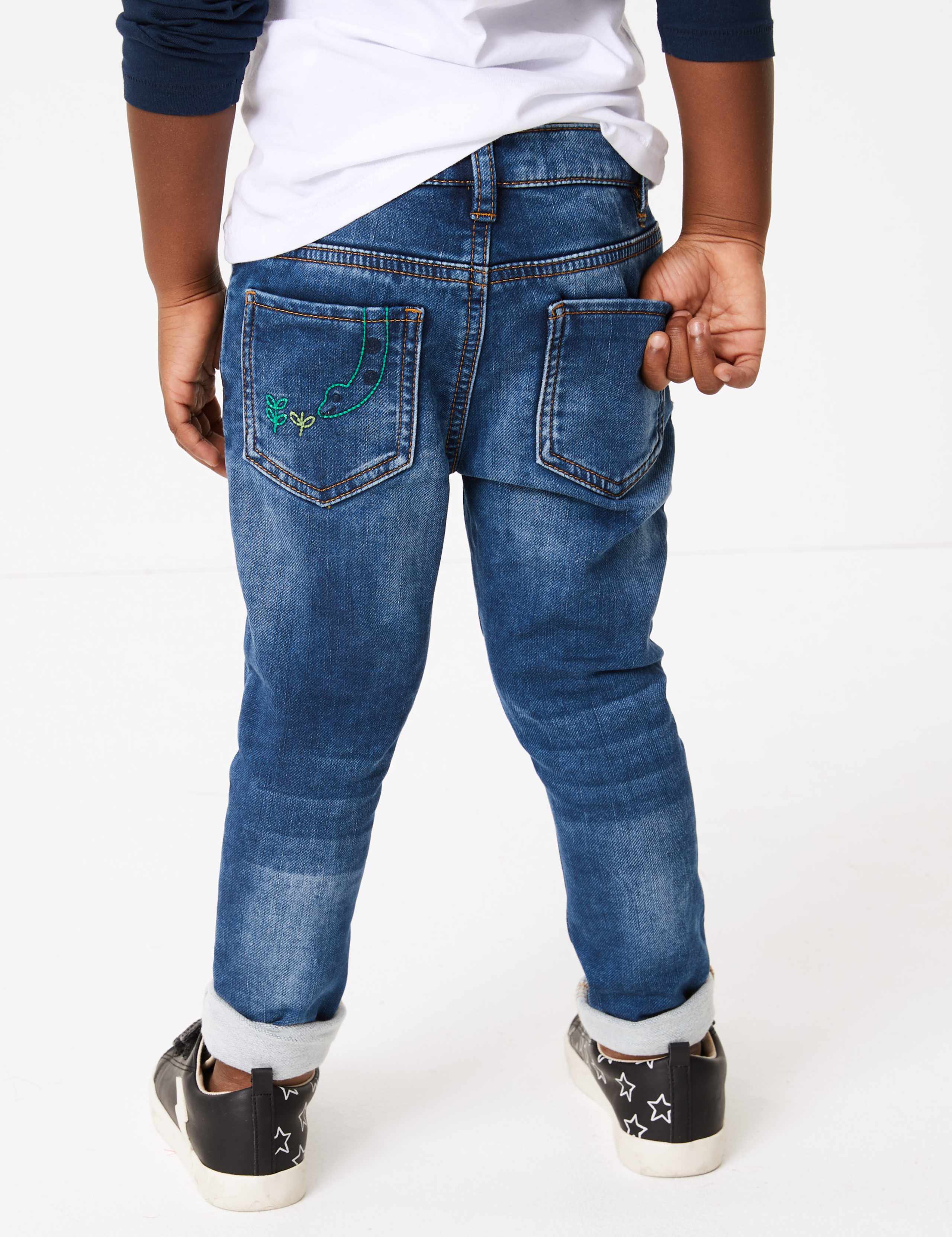 Embroidered Dinosaur Jeans (2-7 Years) 5 of 5