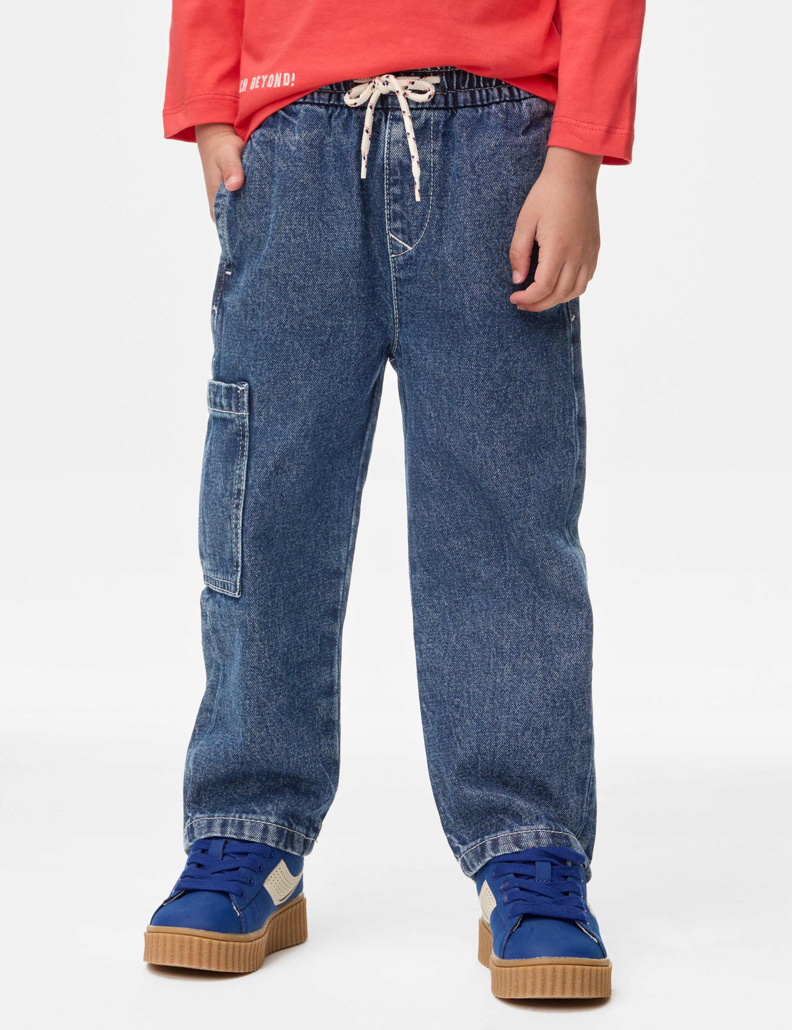 Elasticated Waist Side Pocket Denim Jeans (2-8 Yrs) 4 of 5