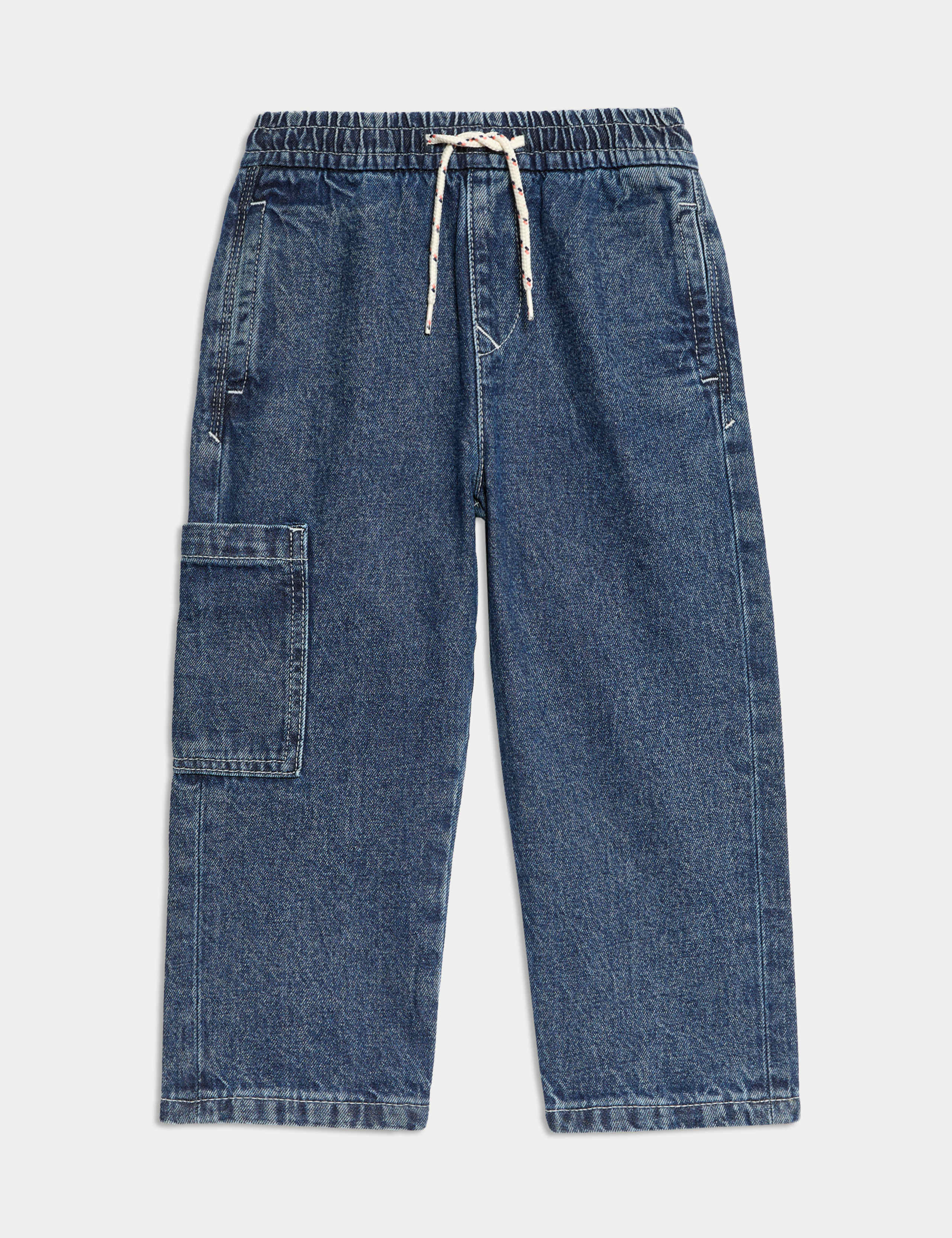 Elasticated Waist Side Pocket Denim Jeans (2-8 Yrs) 2 of 5