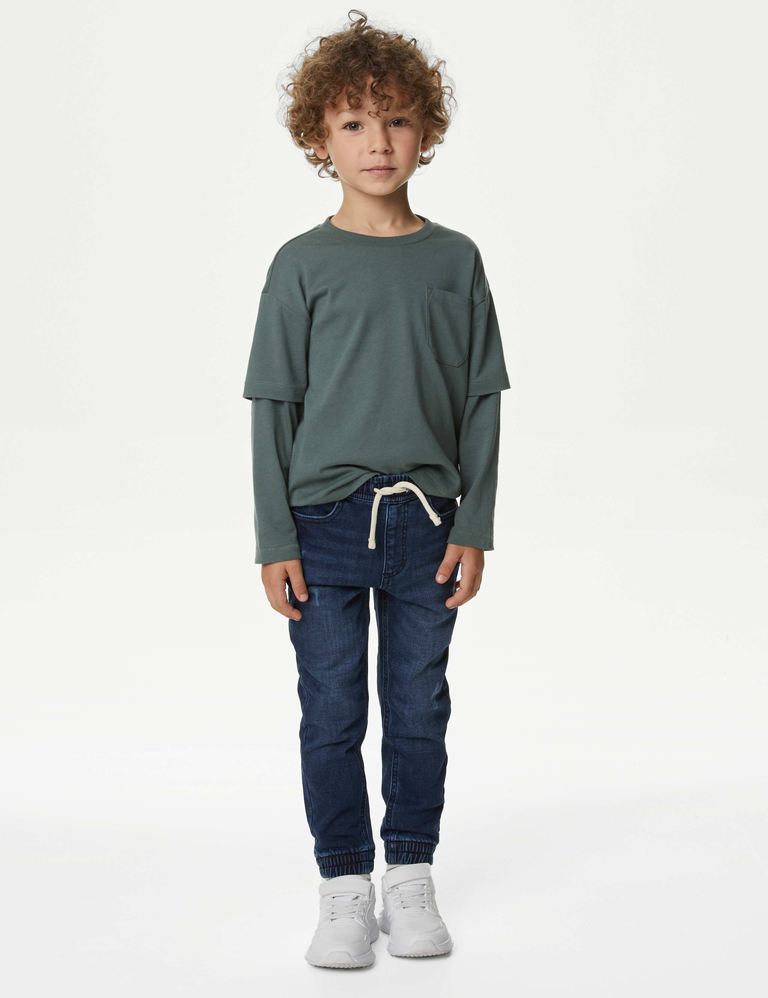 Denim Jogger Jeans (2-8 Yrs) 1 of 5
