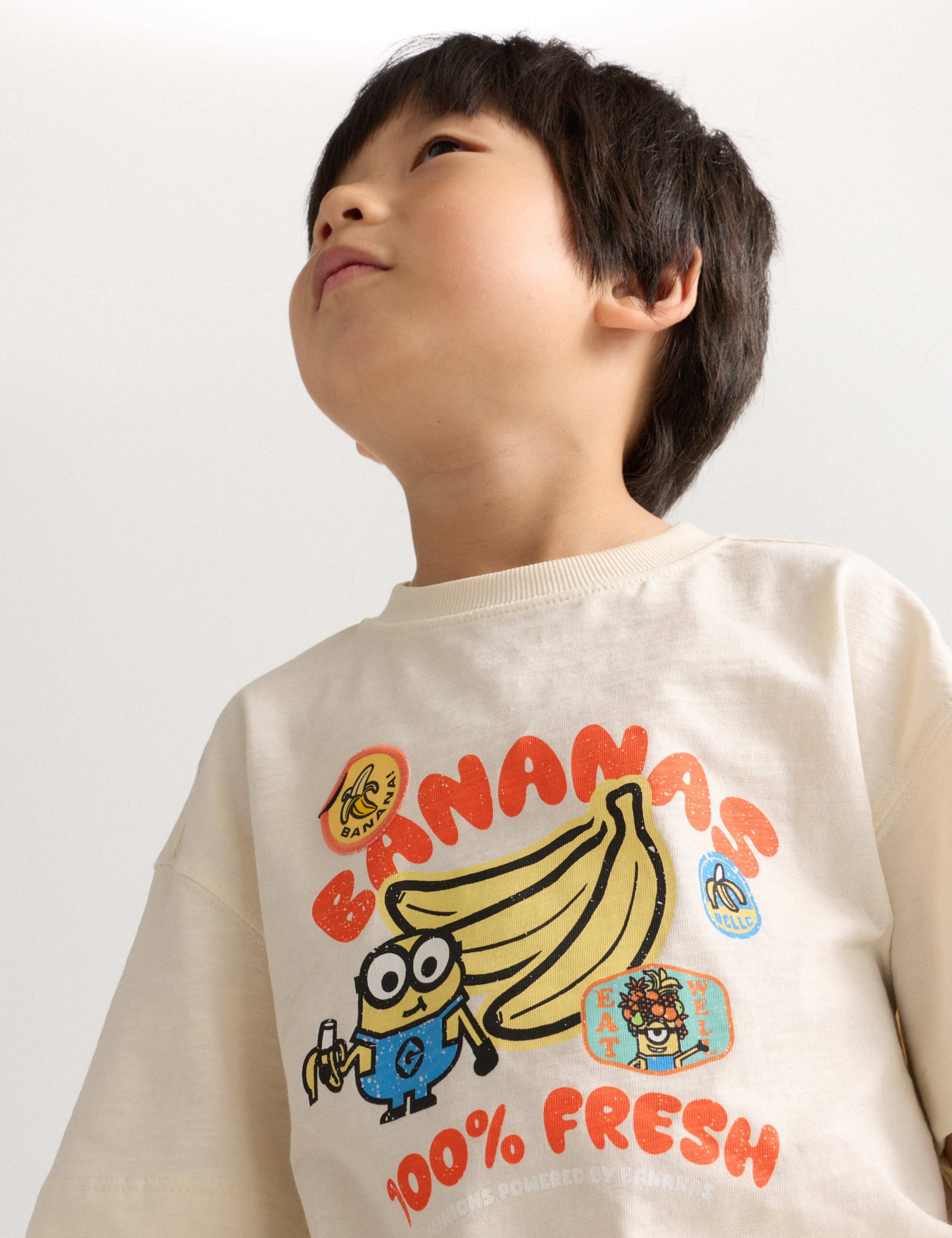 Pure Cotton Minions™ Banana Graphic T-Shirt (2-8 Yrs) 6 of 8