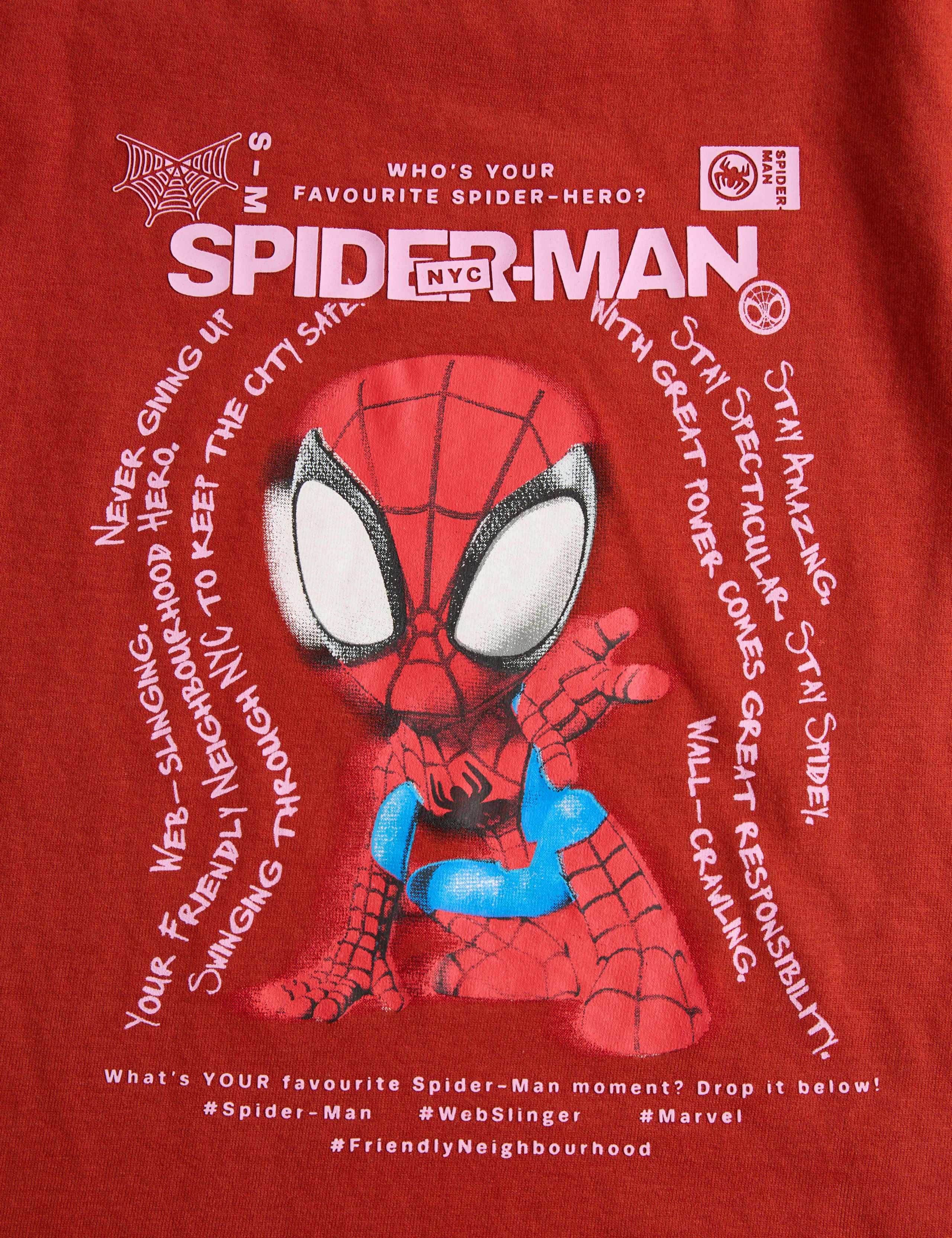 3 Pack Pure Cotton Spider-Man™ Tops (2-8 Yrs) 2 of 3