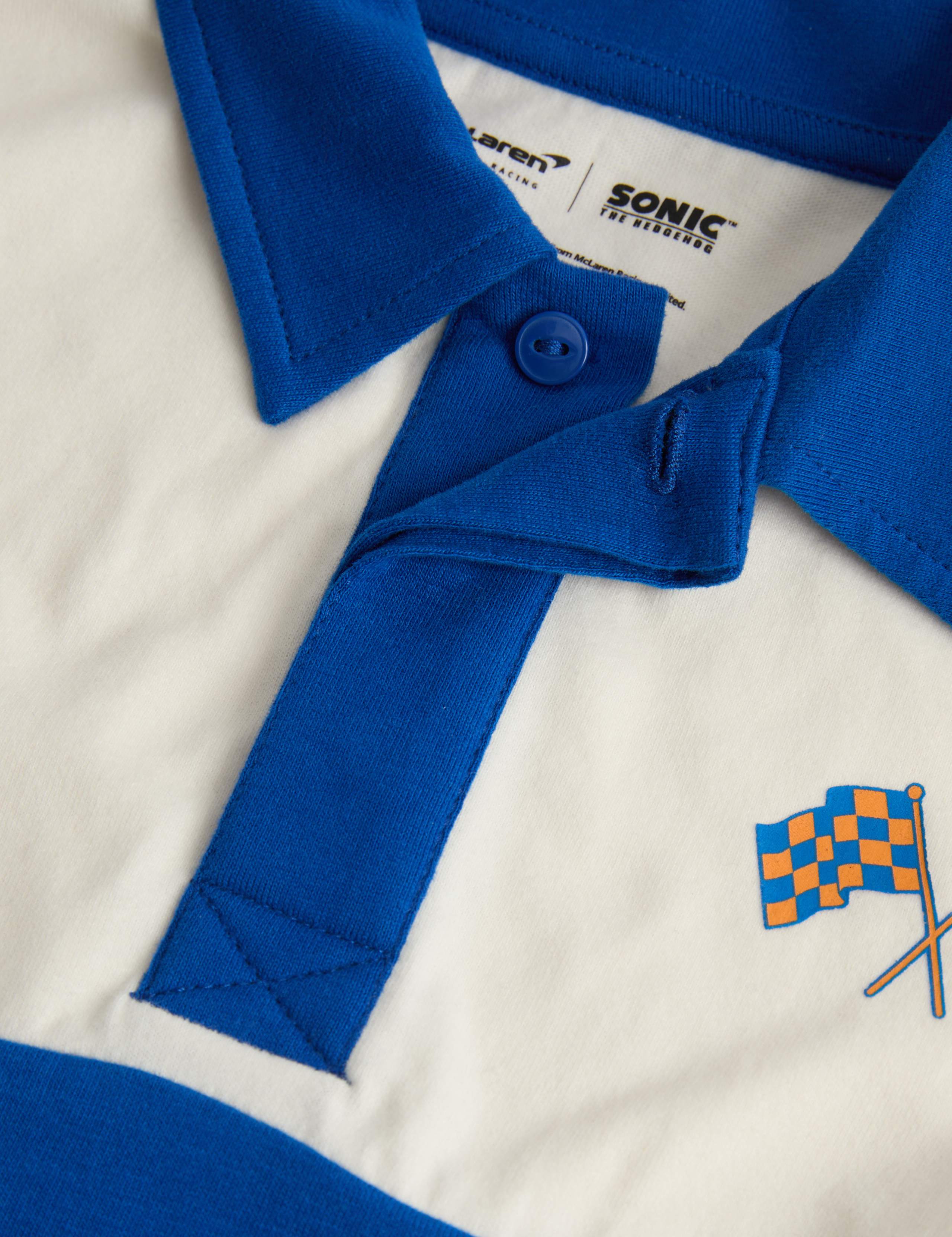 Pure Cotton Sonic™️ X McLaren™️ Rugby Top (2-8 Yrs) 2 of 2