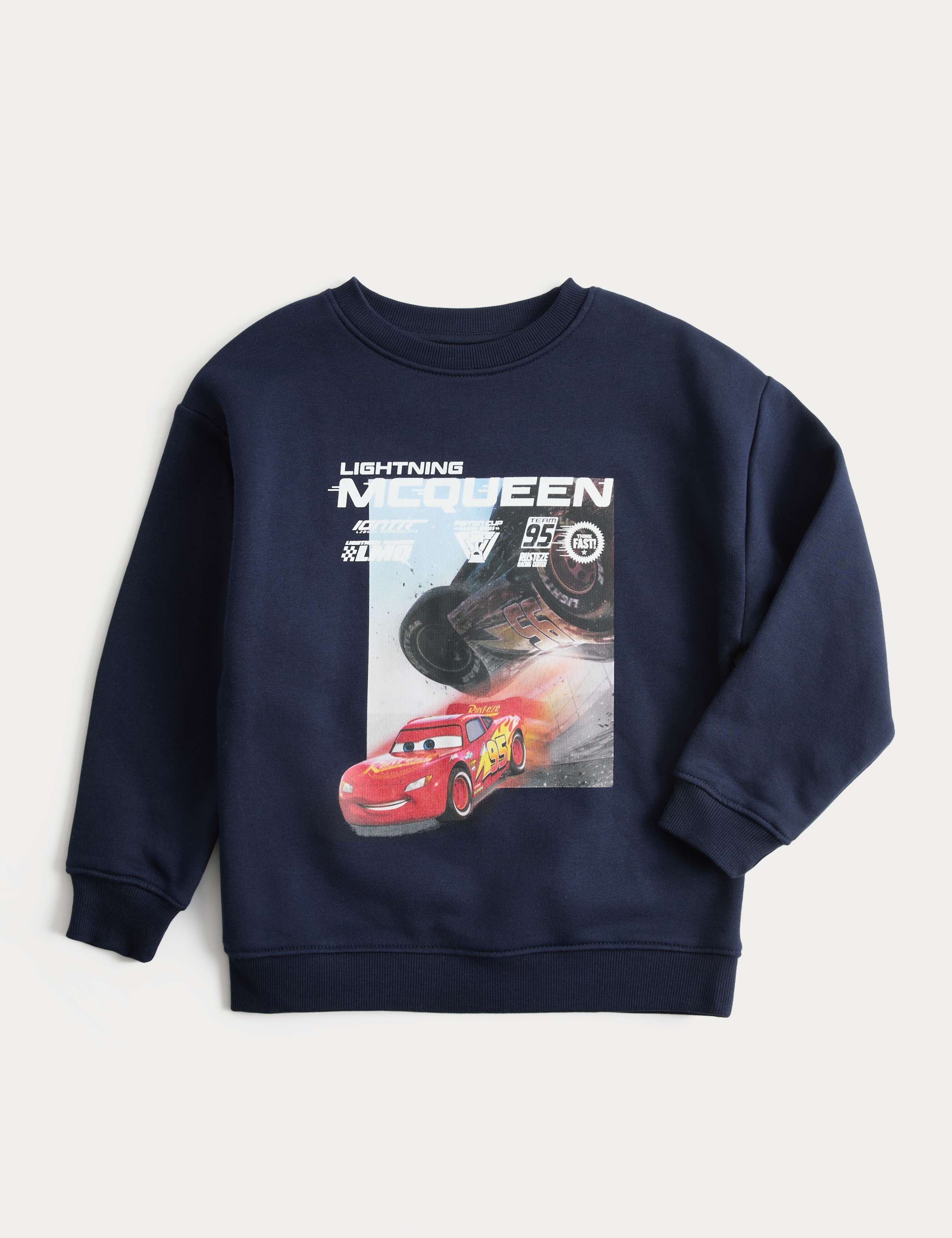 Cotton Rich Disney Cars™ Sweatshirt (3-8 Yrs) 1 of 1