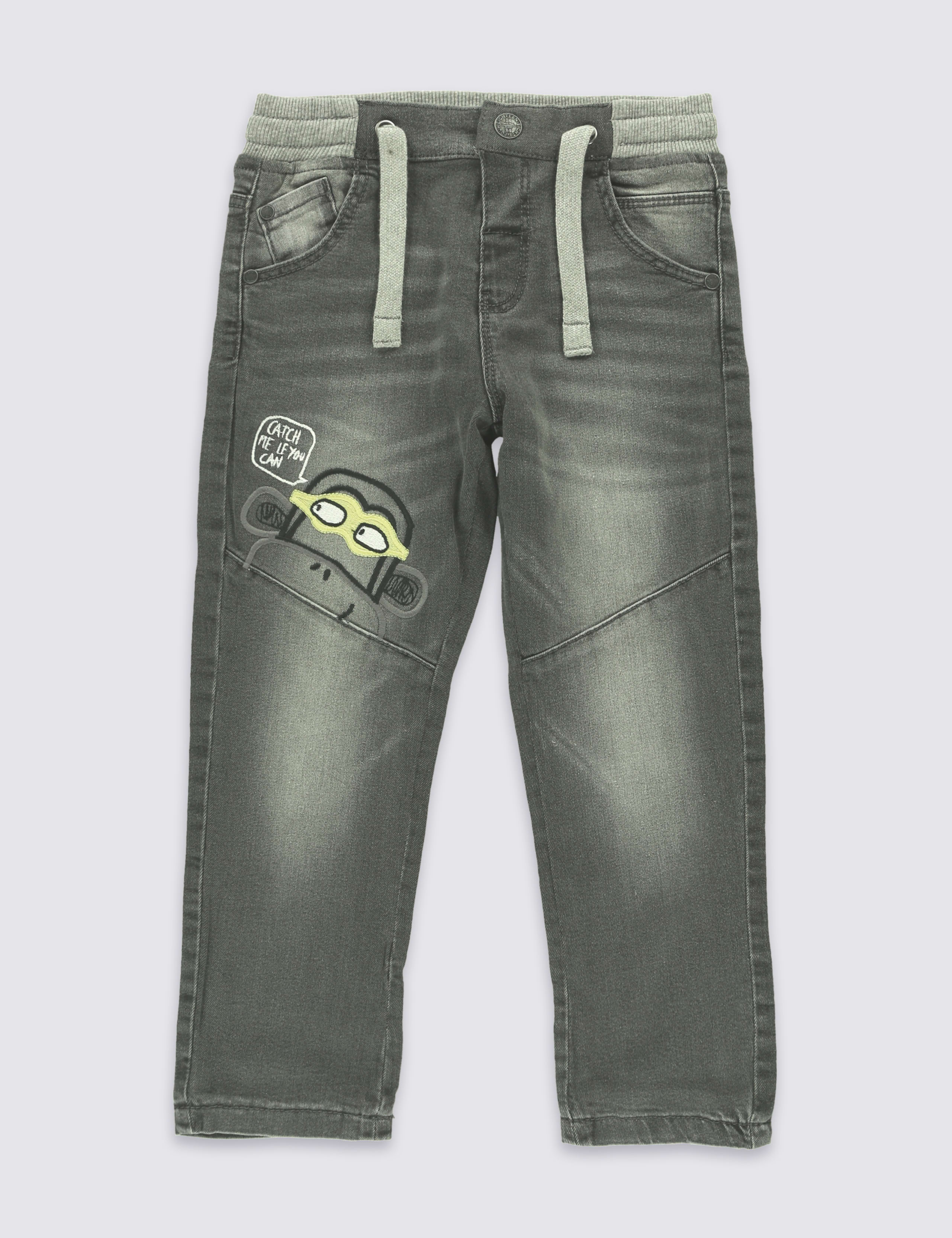 Cotton Rich Applique Jeans (1-7 Years) 2 of 5
