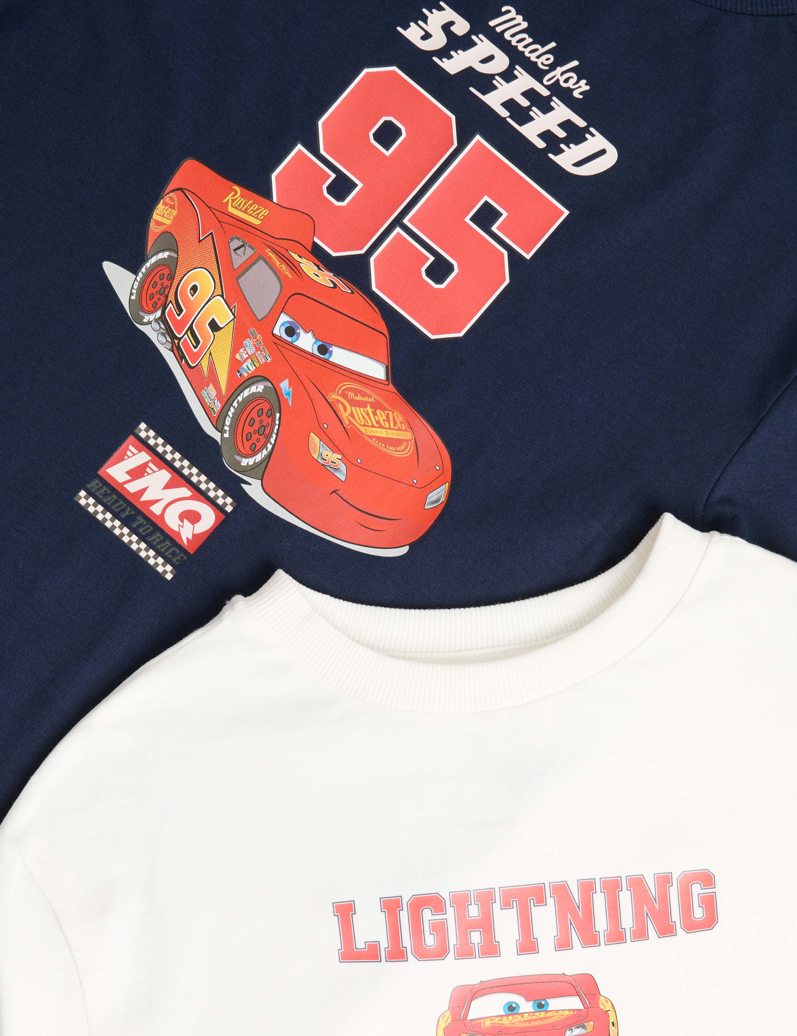 2pk Pure Cotton Cars Tops 2 of 2