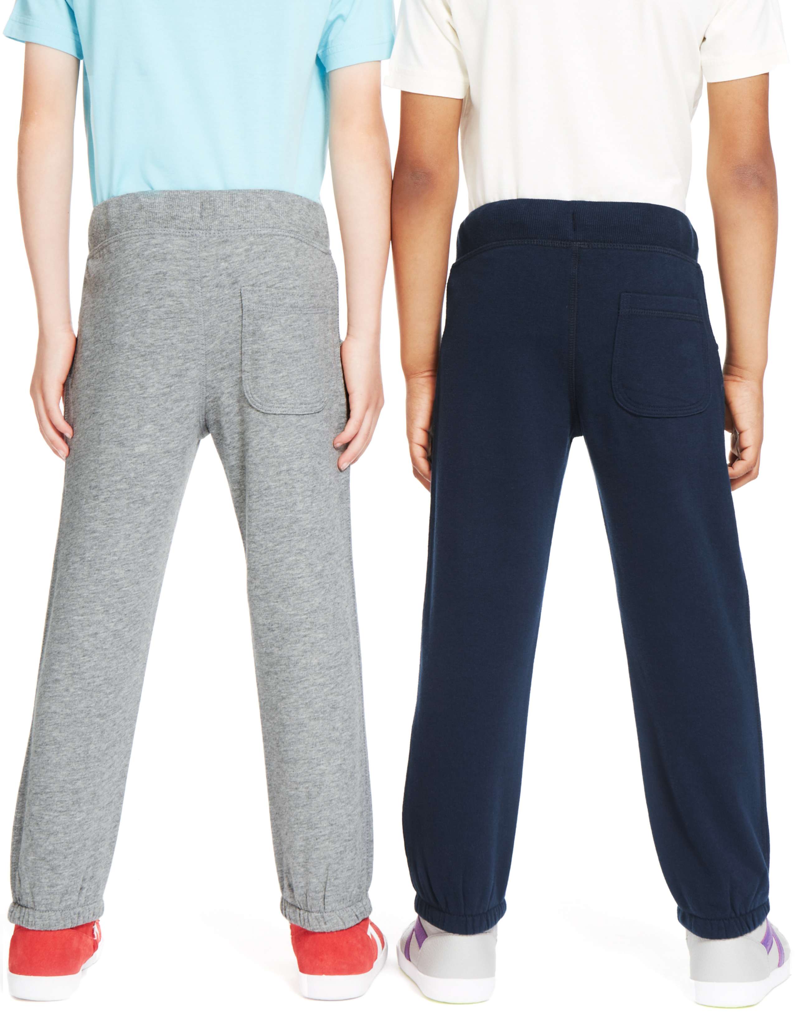 2 Pack Cotton Rich Joggers (1-7 Years) 3 of 3
