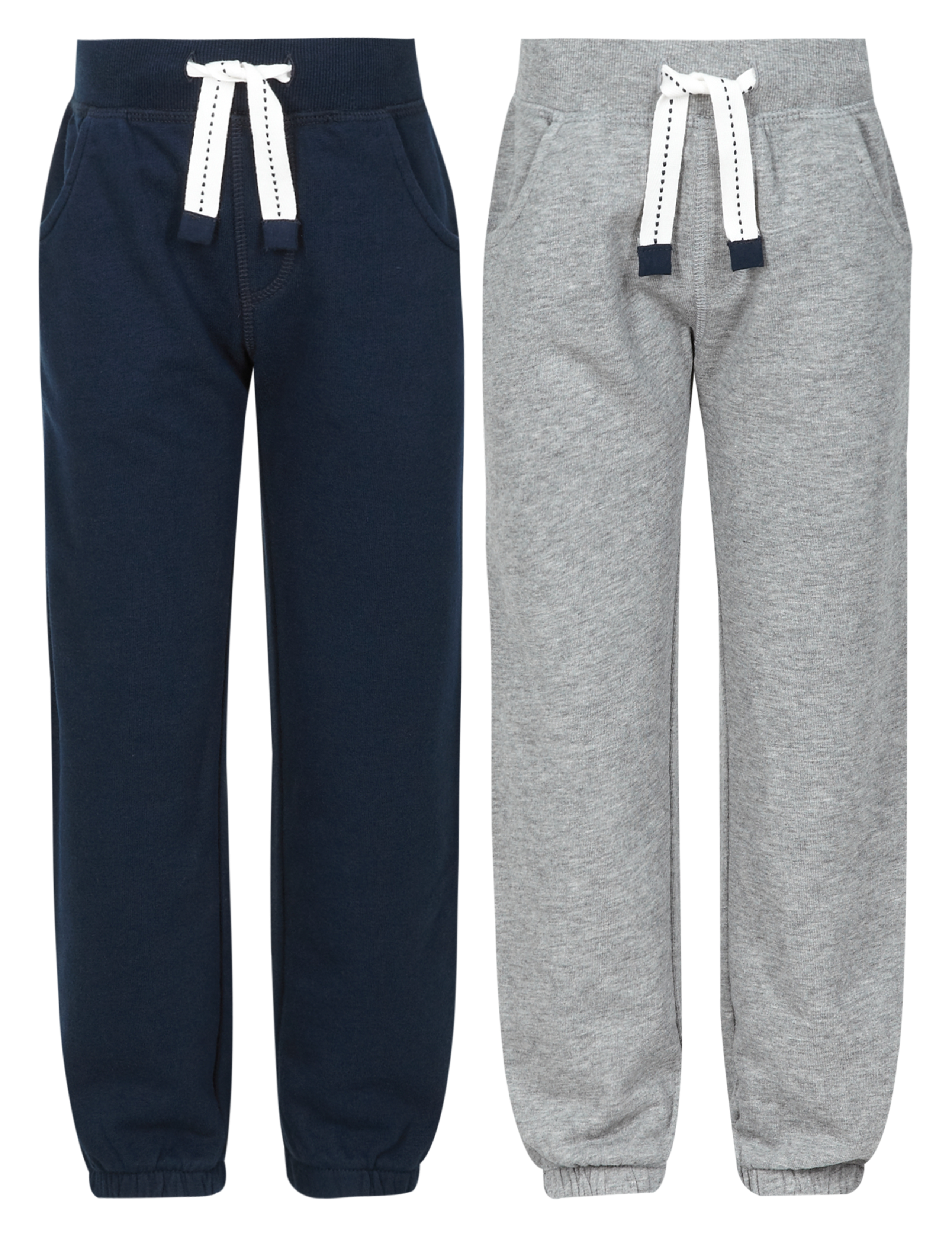 2 Pack Cotton Rich Joggers (1-7 Years) 2 of 3