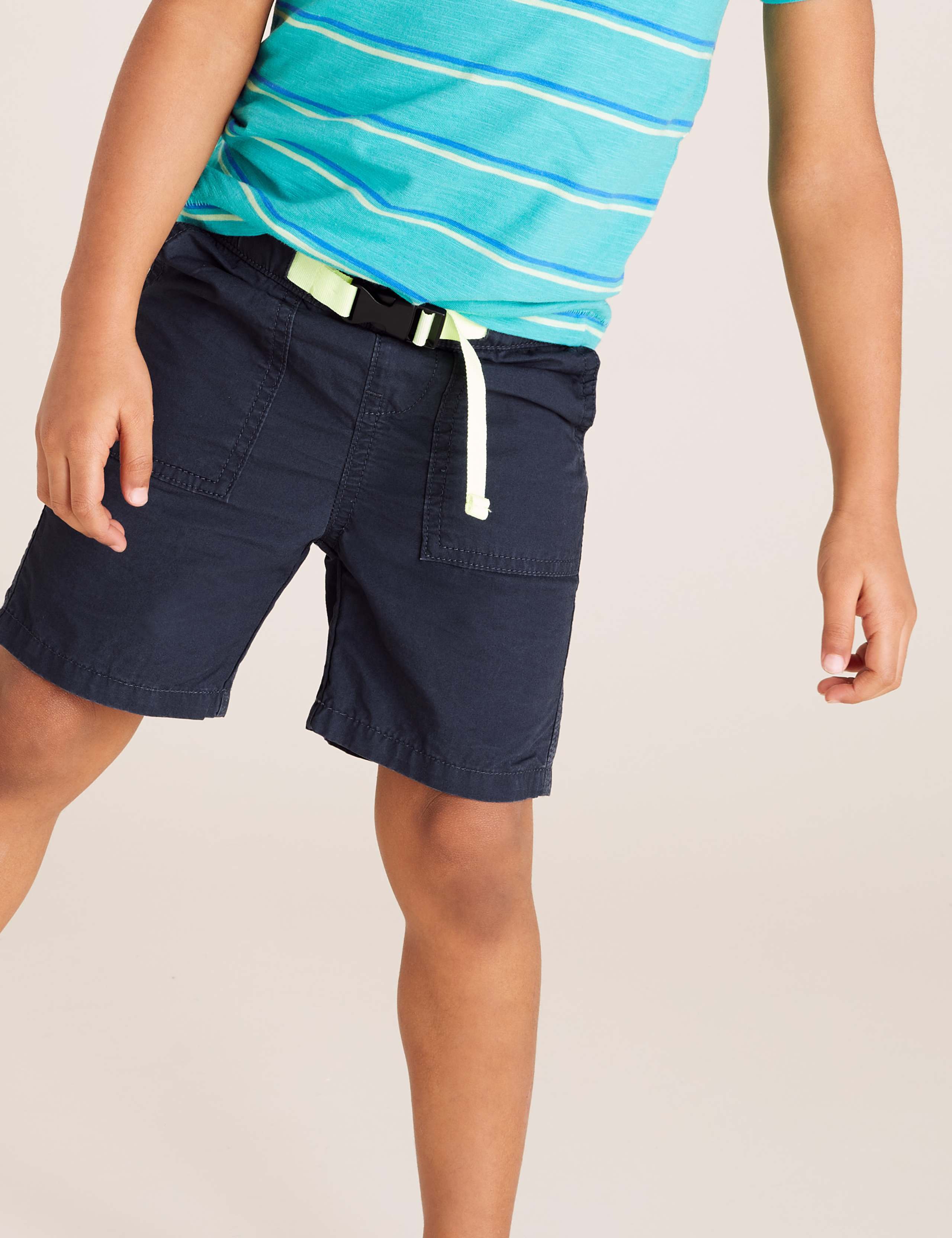 Pure Cotton Cargo Shorts (2-7 Yrs) 2 of 4