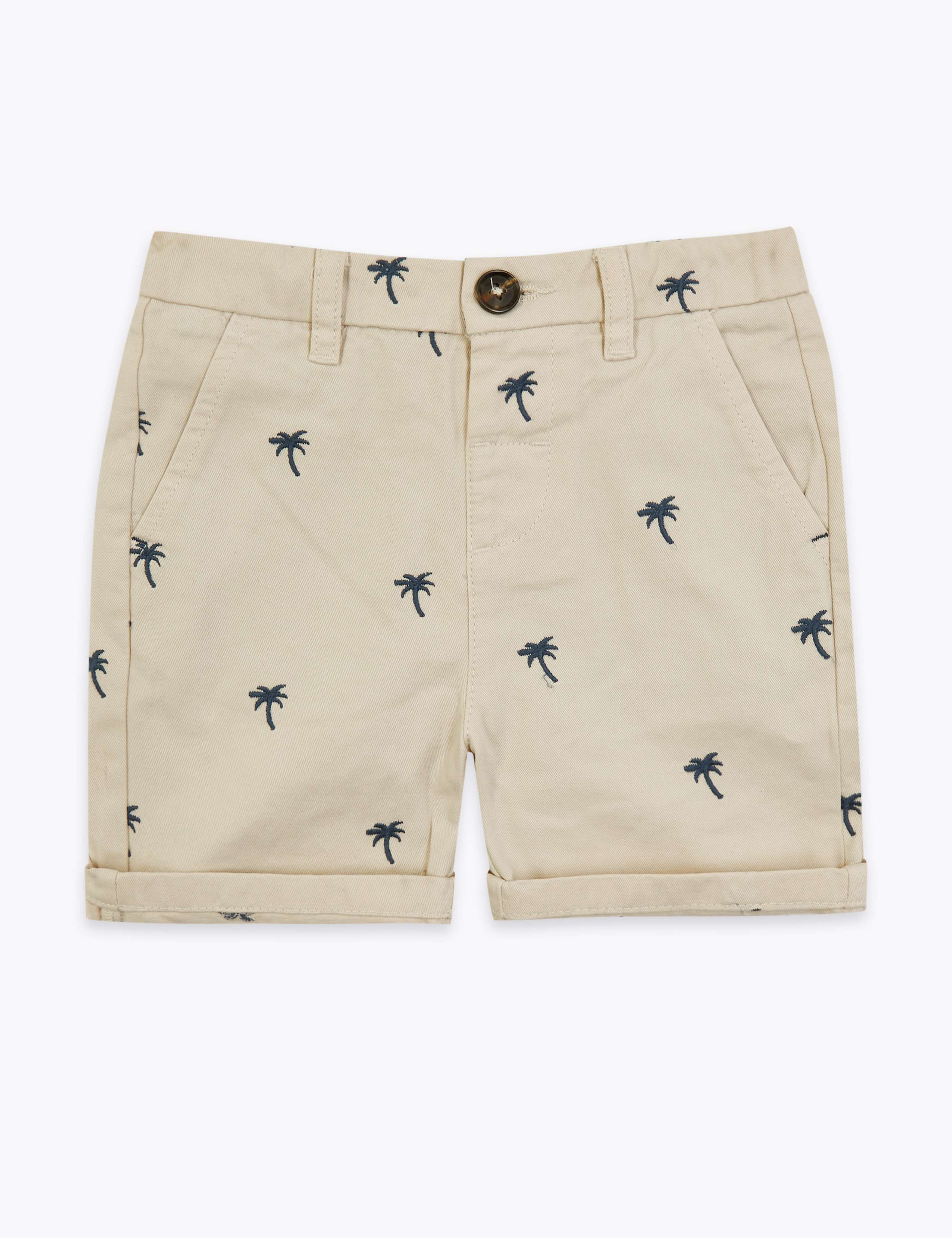 Cotton Palm Tree Chino Shorts (2-7 Yrs) 2 of 2