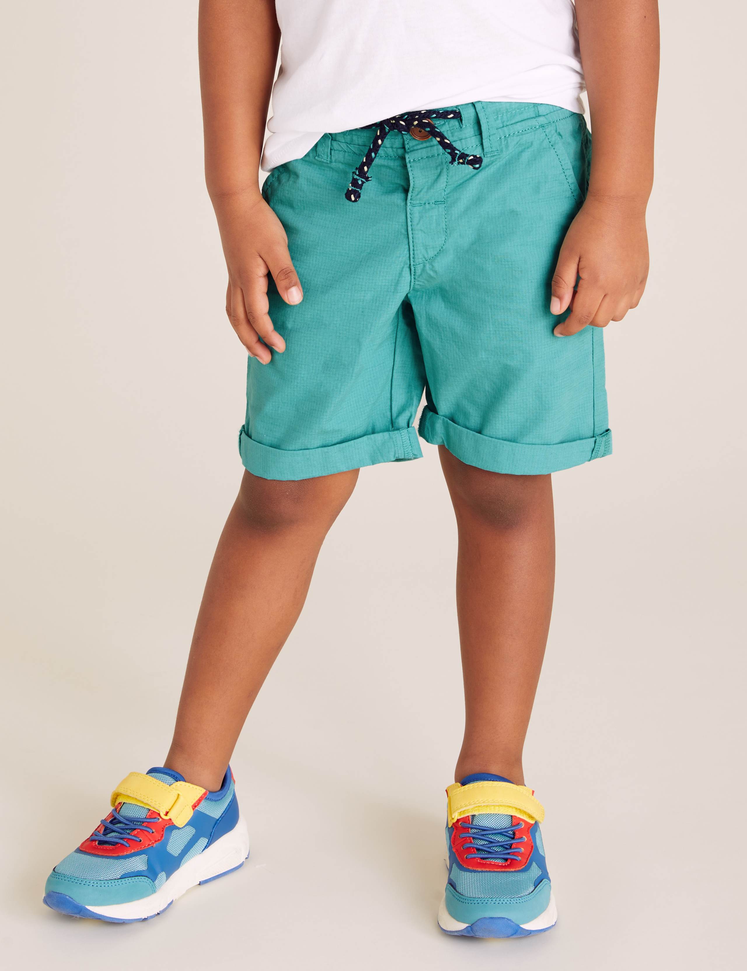 2pk Pure Cotton Ripstop Shorts (2-7 Yrs) 3 of 5