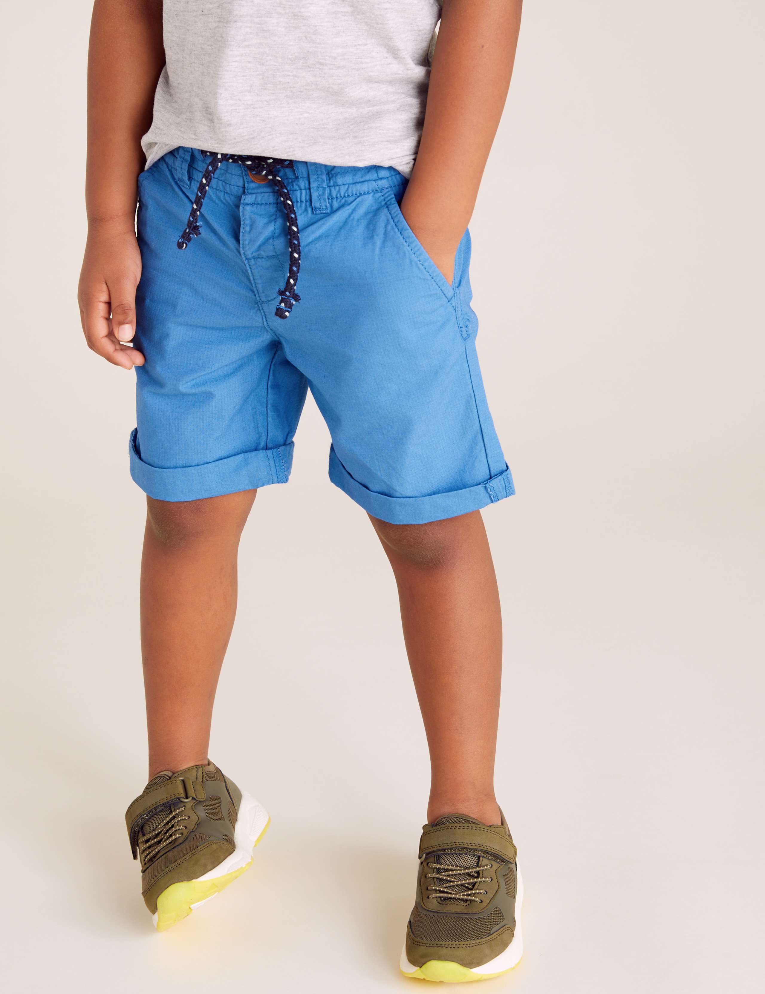 2pk Pure Cotton Ripstop Shorts (2-7 Yrs) 3 of 5