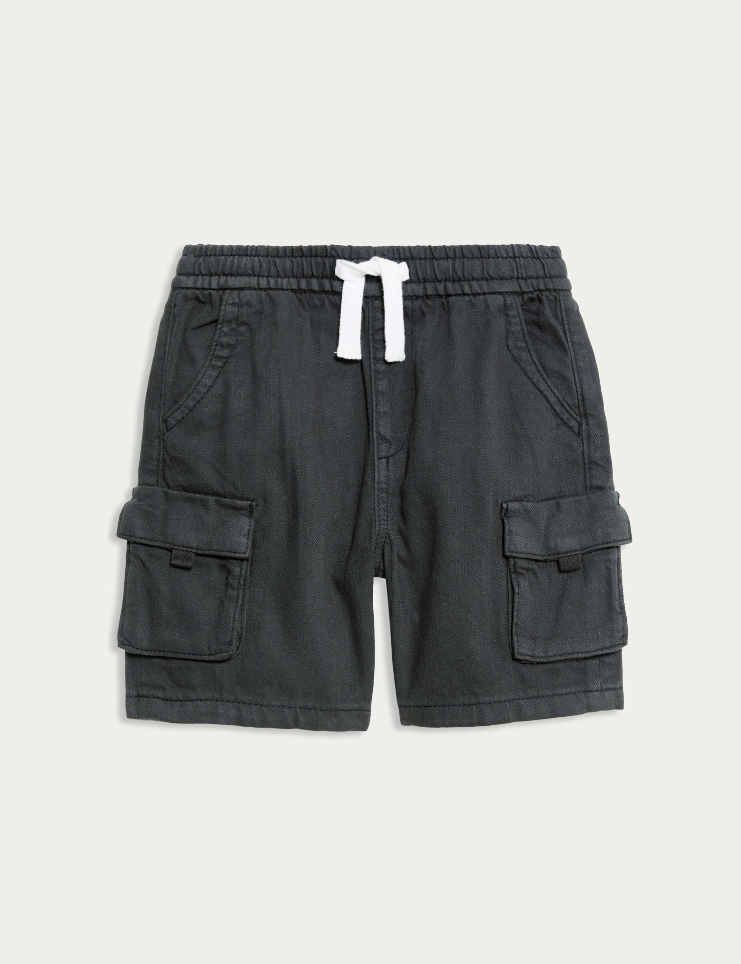 Cotton Rich Washed Cargo Shorts (2-8 Yrs) 2 of 5
