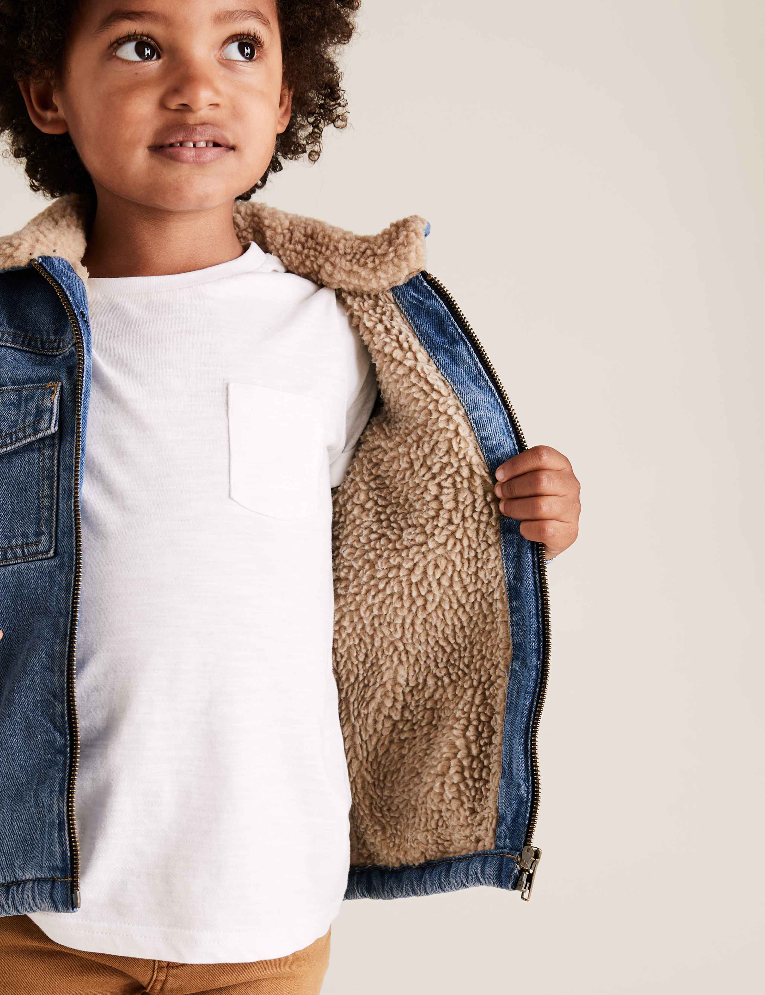 Denim Borg Lined Jacket (2-7 Yrs) 5 of 5