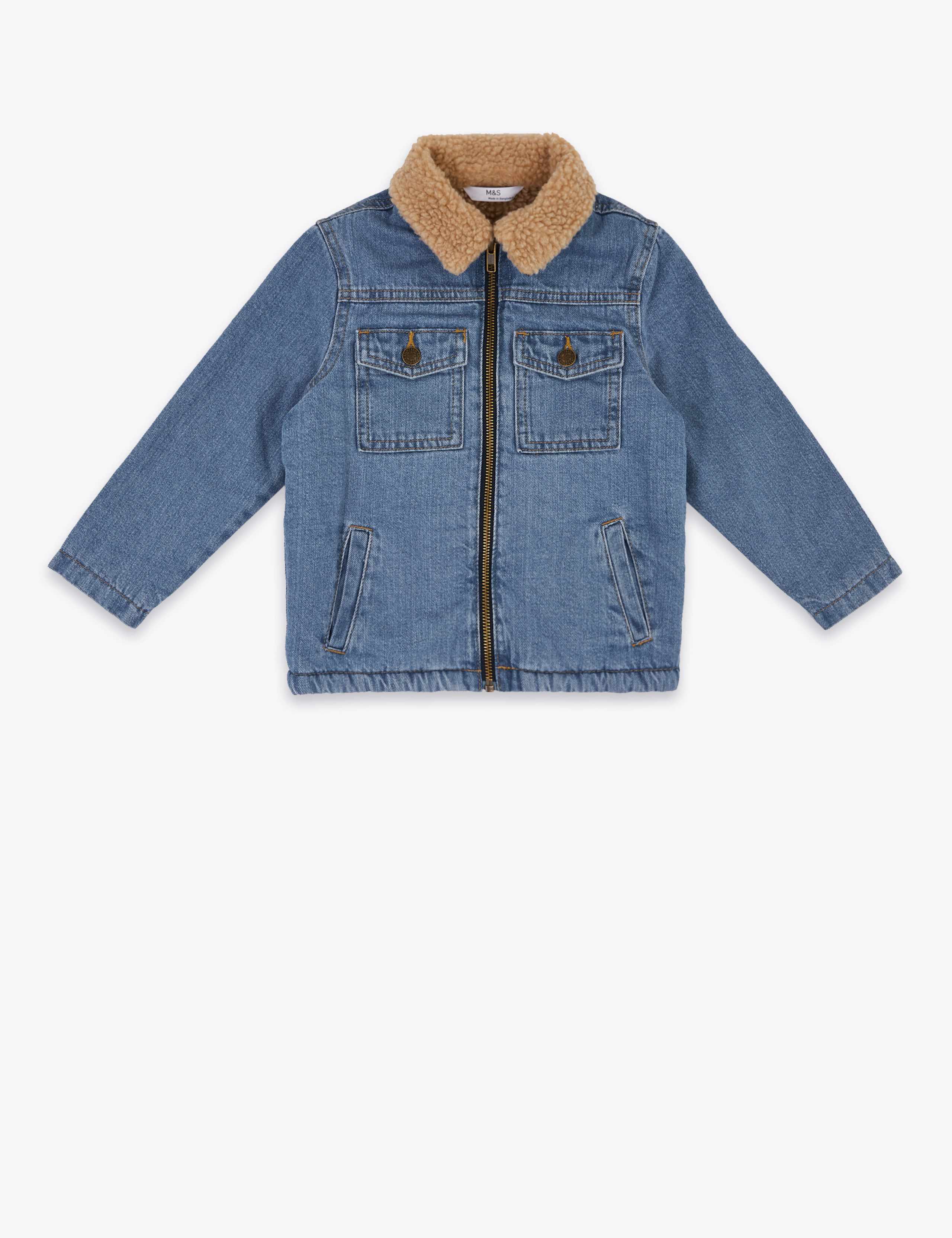 Denim Borg Lined Jacket (2-7 Yrs) 2 of 5