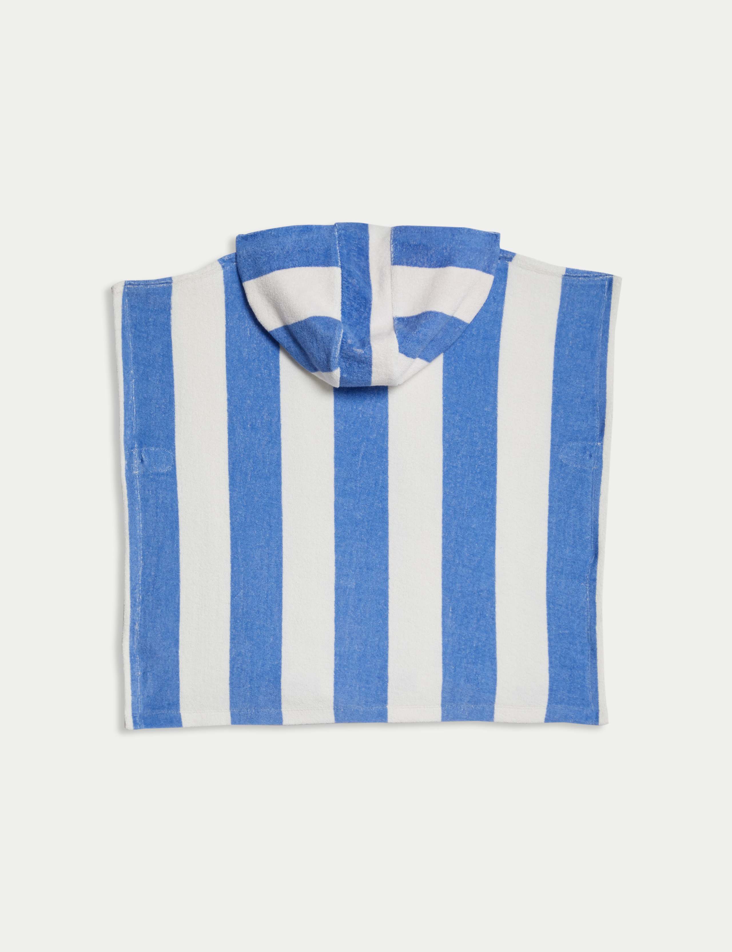 Pure Cotton Striped Poncho (2-8 Yrs) 2 of 3