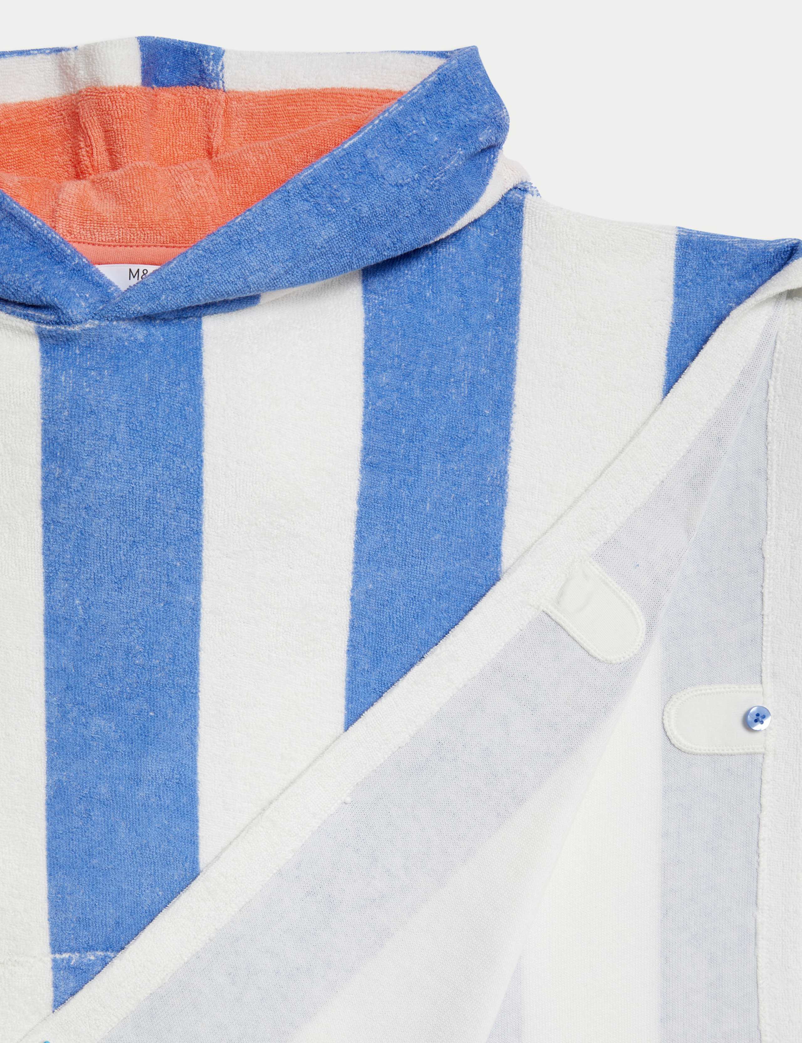 Pure Cotton Striped Poncho (2-8 Yrs) 3 of 3