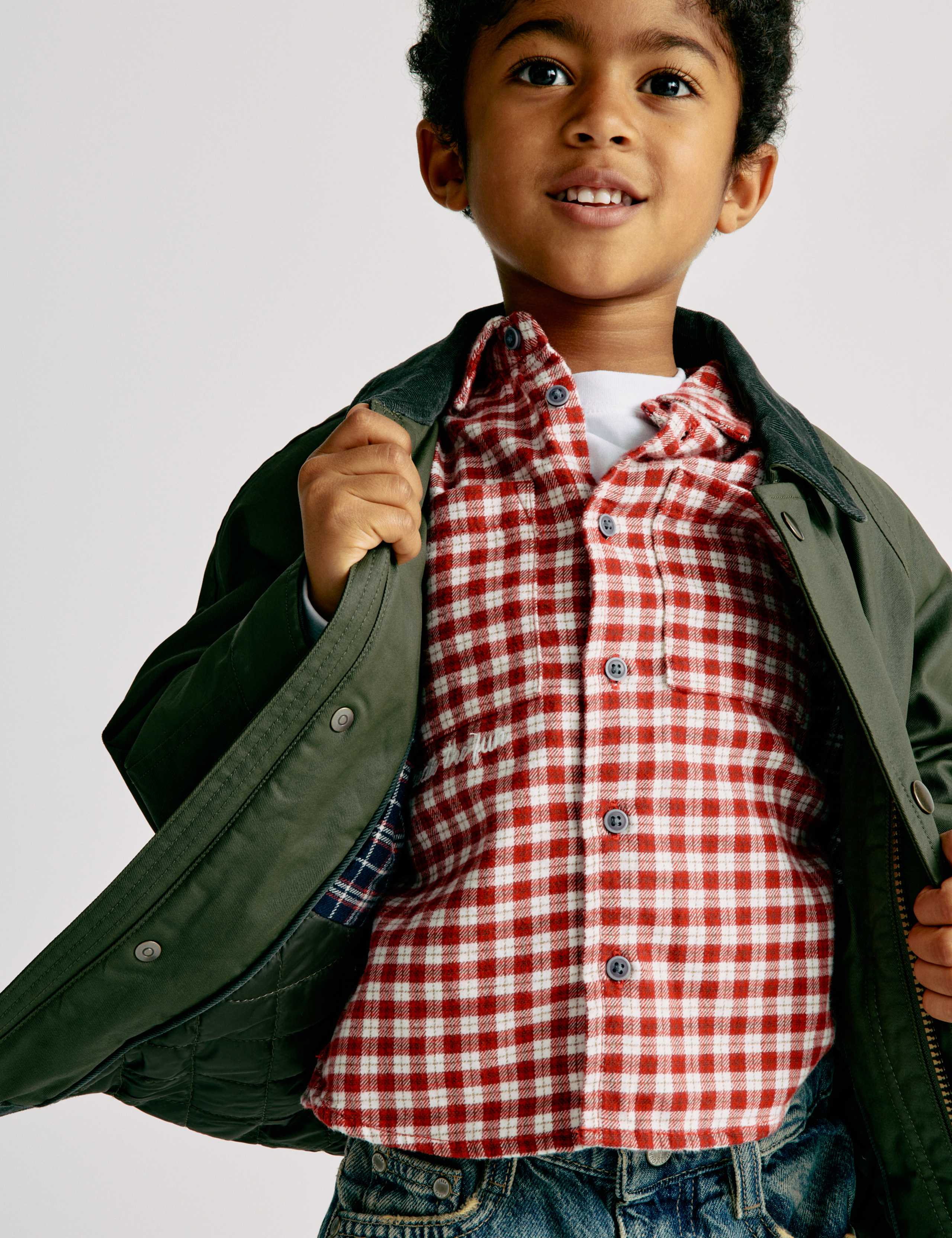 Waxed Jacket With Corduroy Collar (2-8 Yrs) 5 of 9