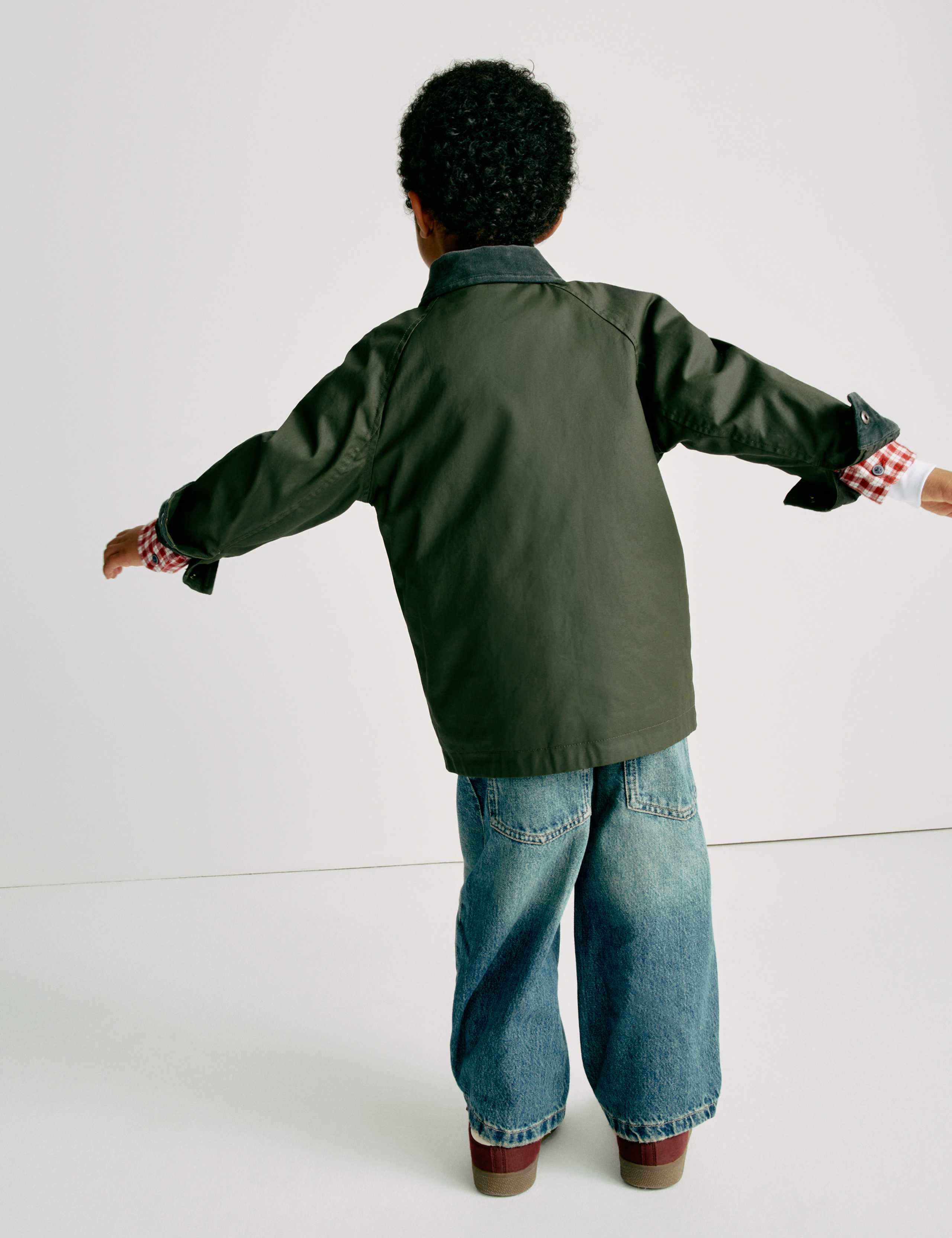 Waxed Jacket With Corduroy Collar (2-8 Yrs) 6 of 9