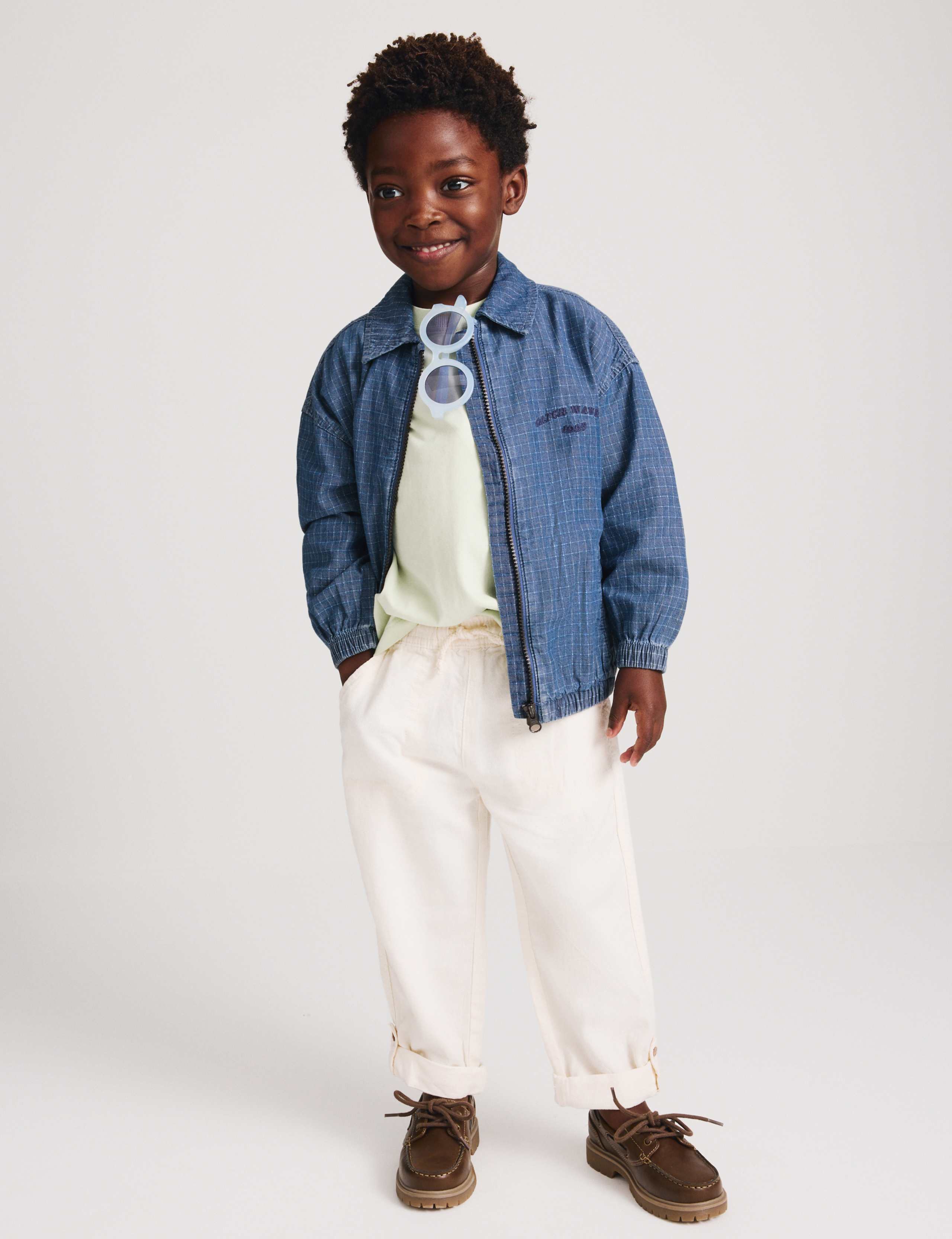 Pure Cotton Denim Ripstop Jacket (2-8 Yrs) 3 of 9