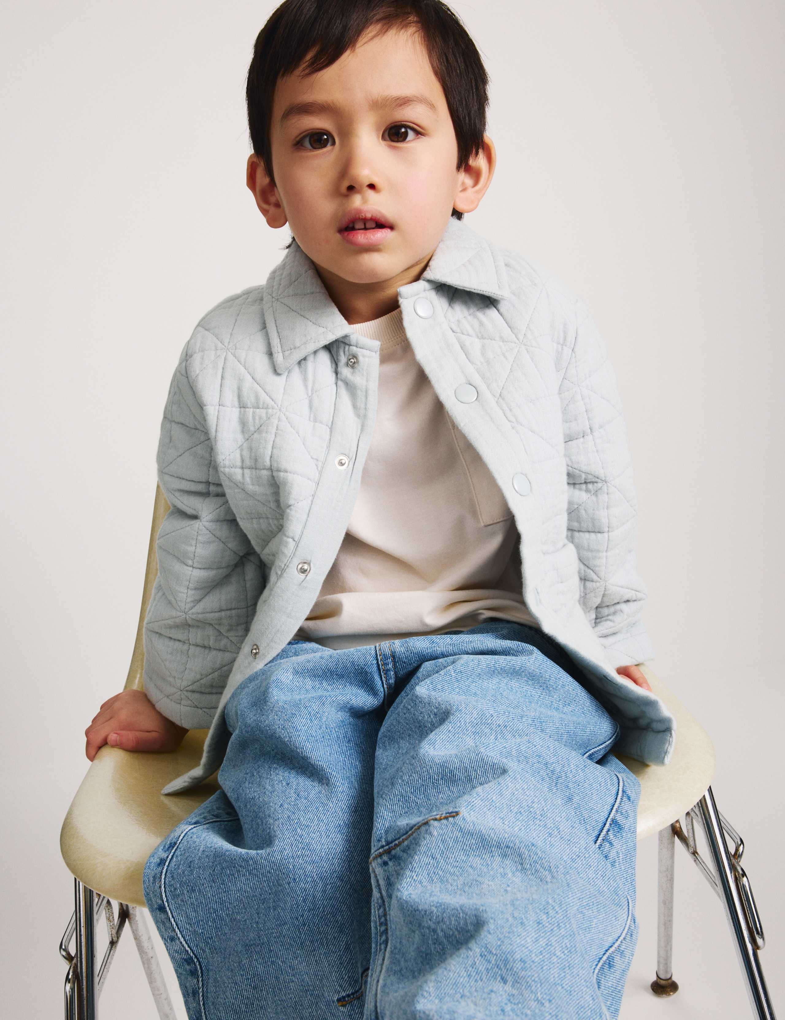 Pure Cotton Quilted Jacket (2-8 Yrs) 7 of 8