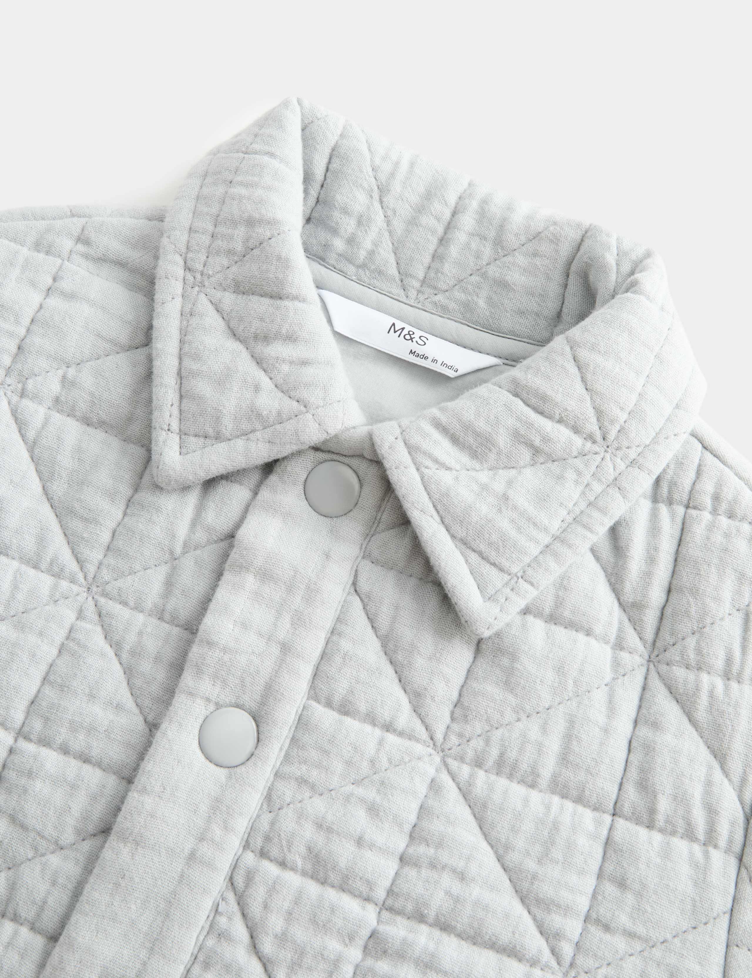 Pure Cotton Quilted Jacket (2-8 Yrs) 8 of 8