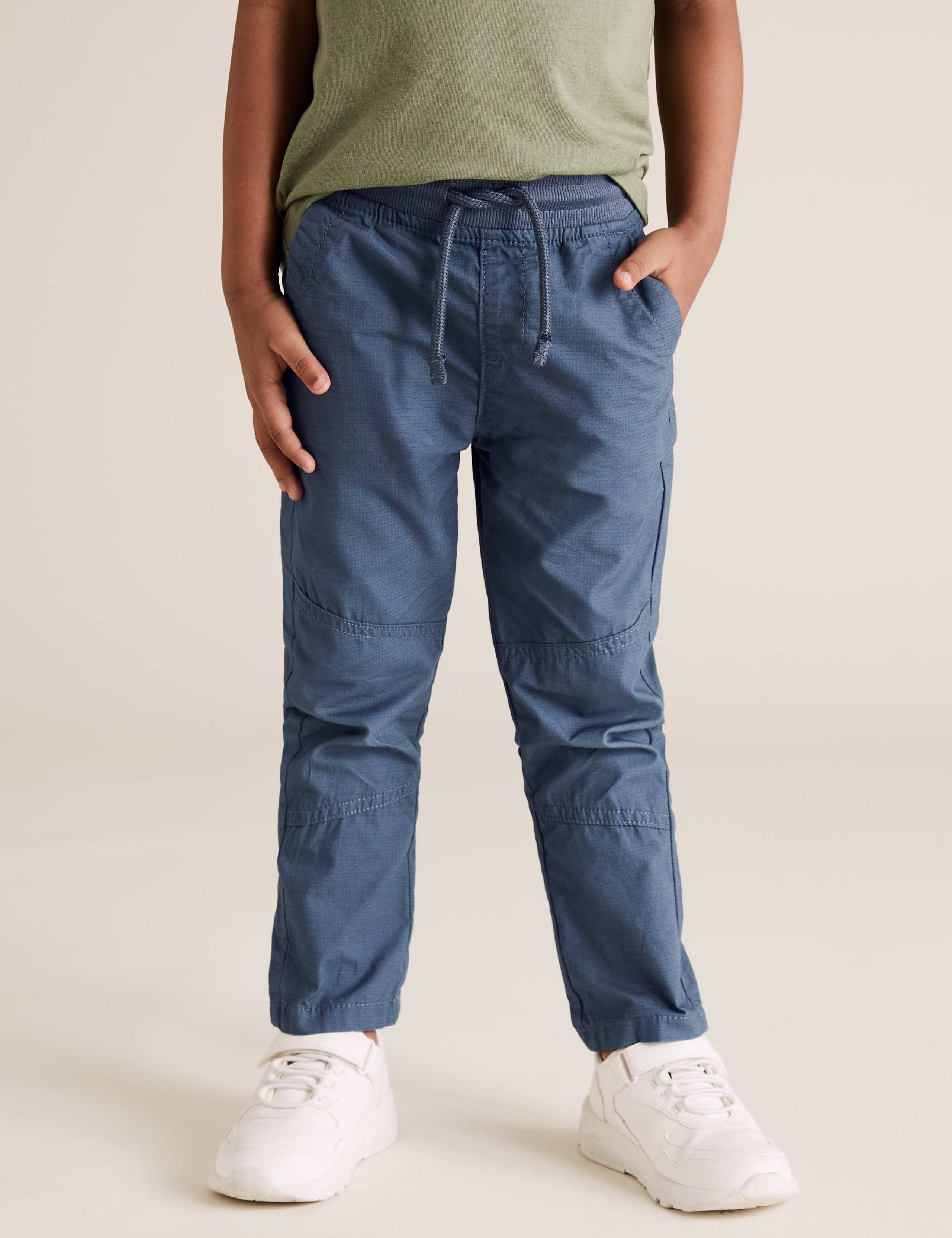2pk Pure Cotton Ripstop Trousers (2-7 Yrs) 3 of 5