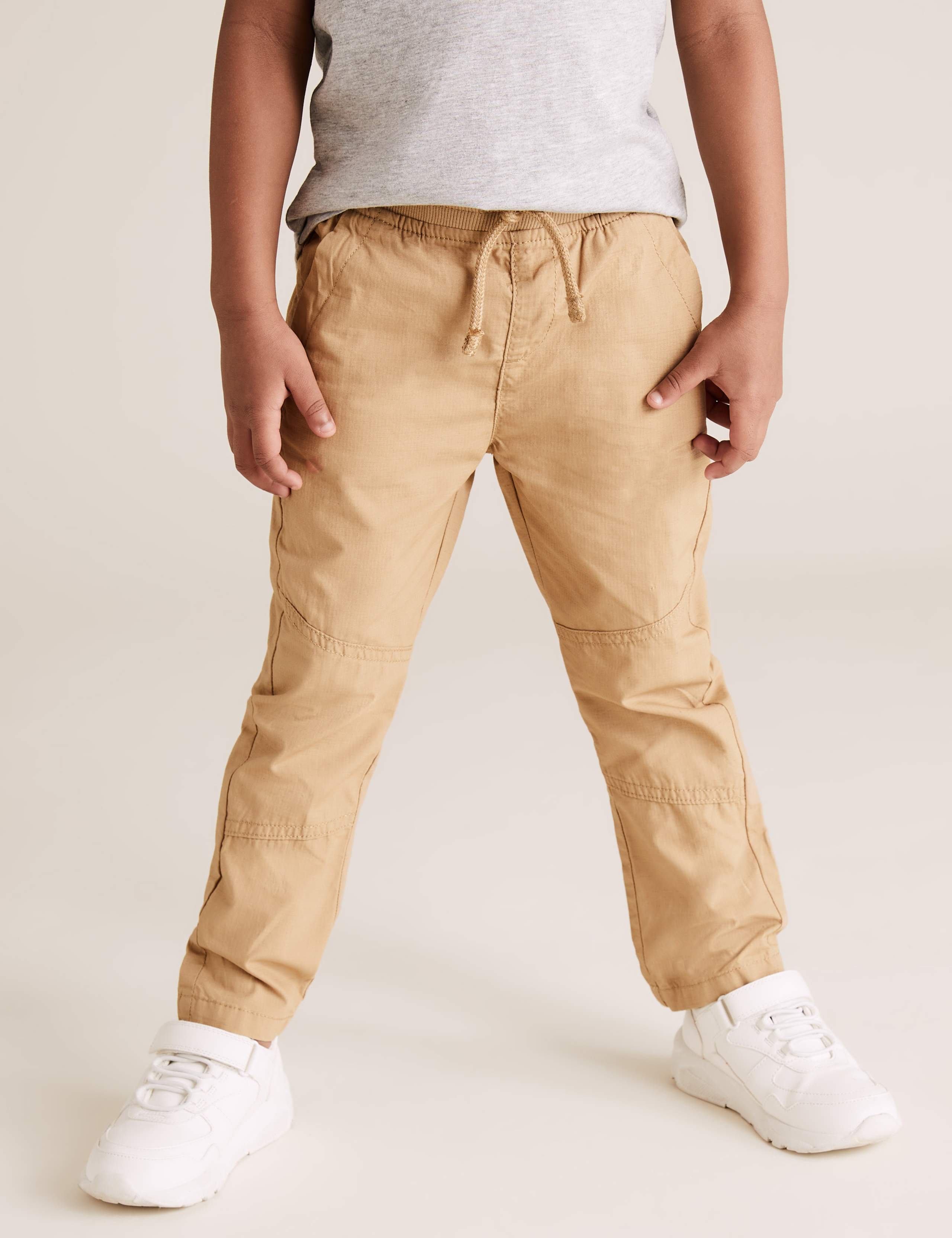 2pk Pure Cotton Ripstop Trousers (2-7 Yrs) 4 of 5
