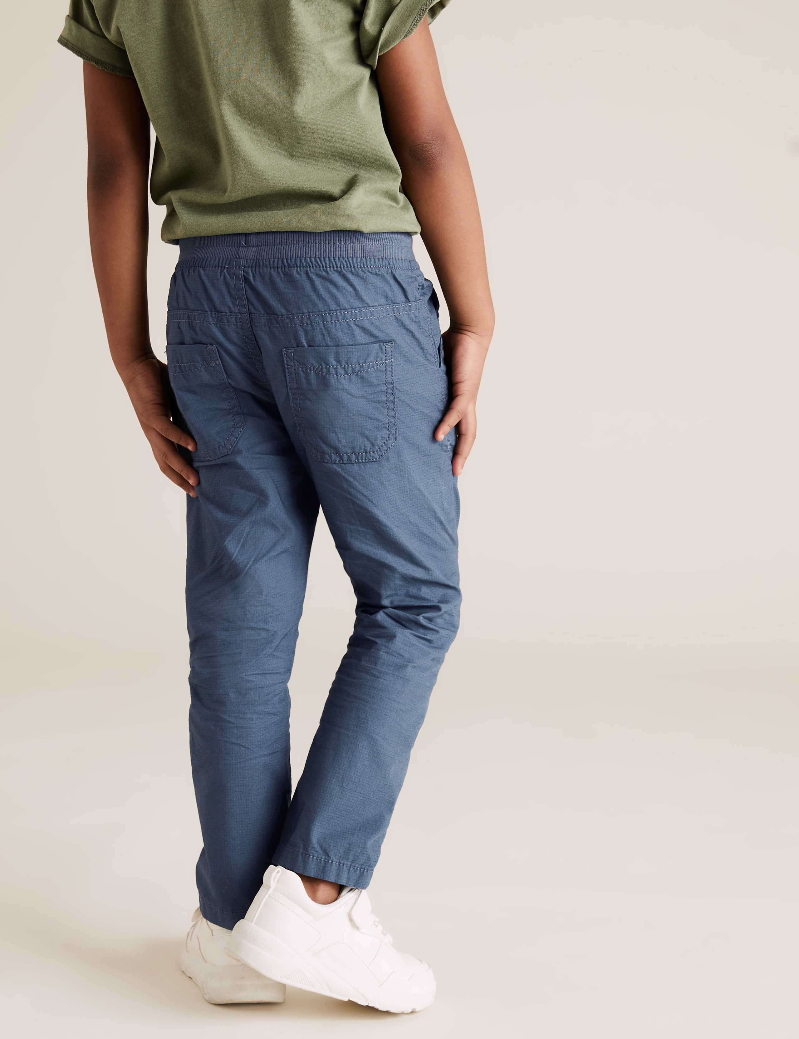 2pk Pure Cotton Ripstop Trousers (2-7 Yrs) 5 of 5