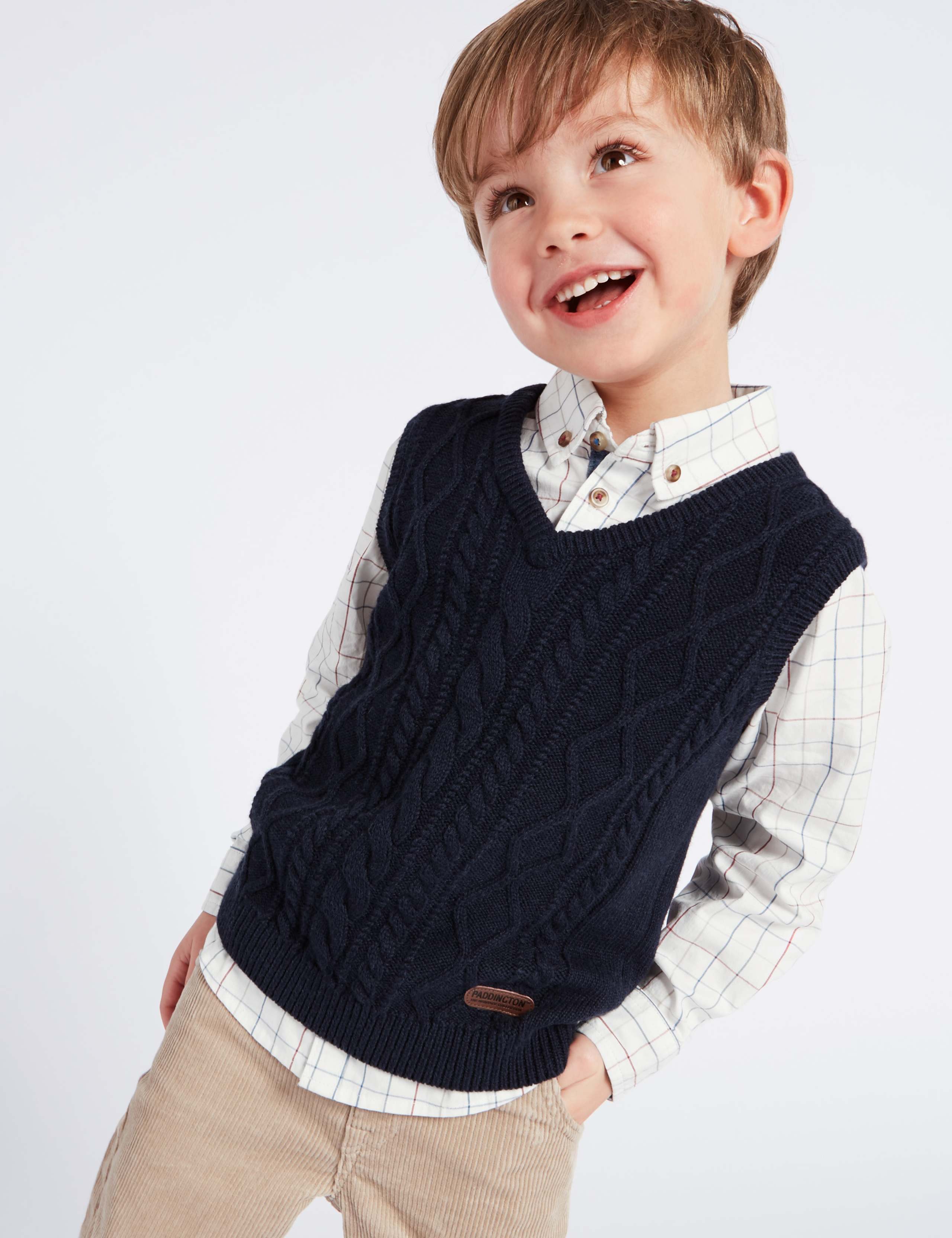 Paddington™ Knitted Tank & Shirt Set (3 Months - 6 Years) 1 of 7