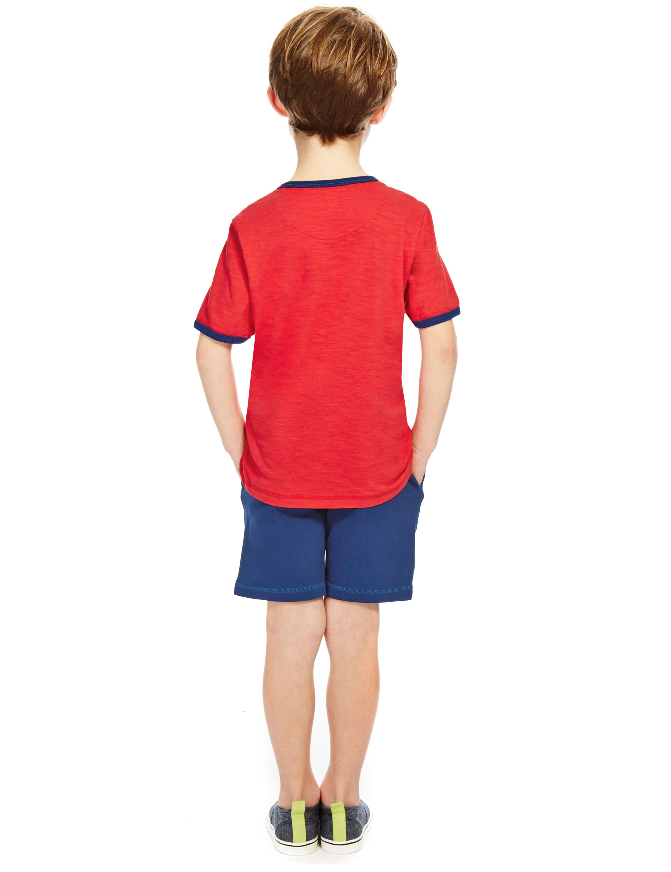 Pure Cotton Fireman Sam™ Top & Adjustable Waist Shorts Outfit (1-6 Years) 3 of 5