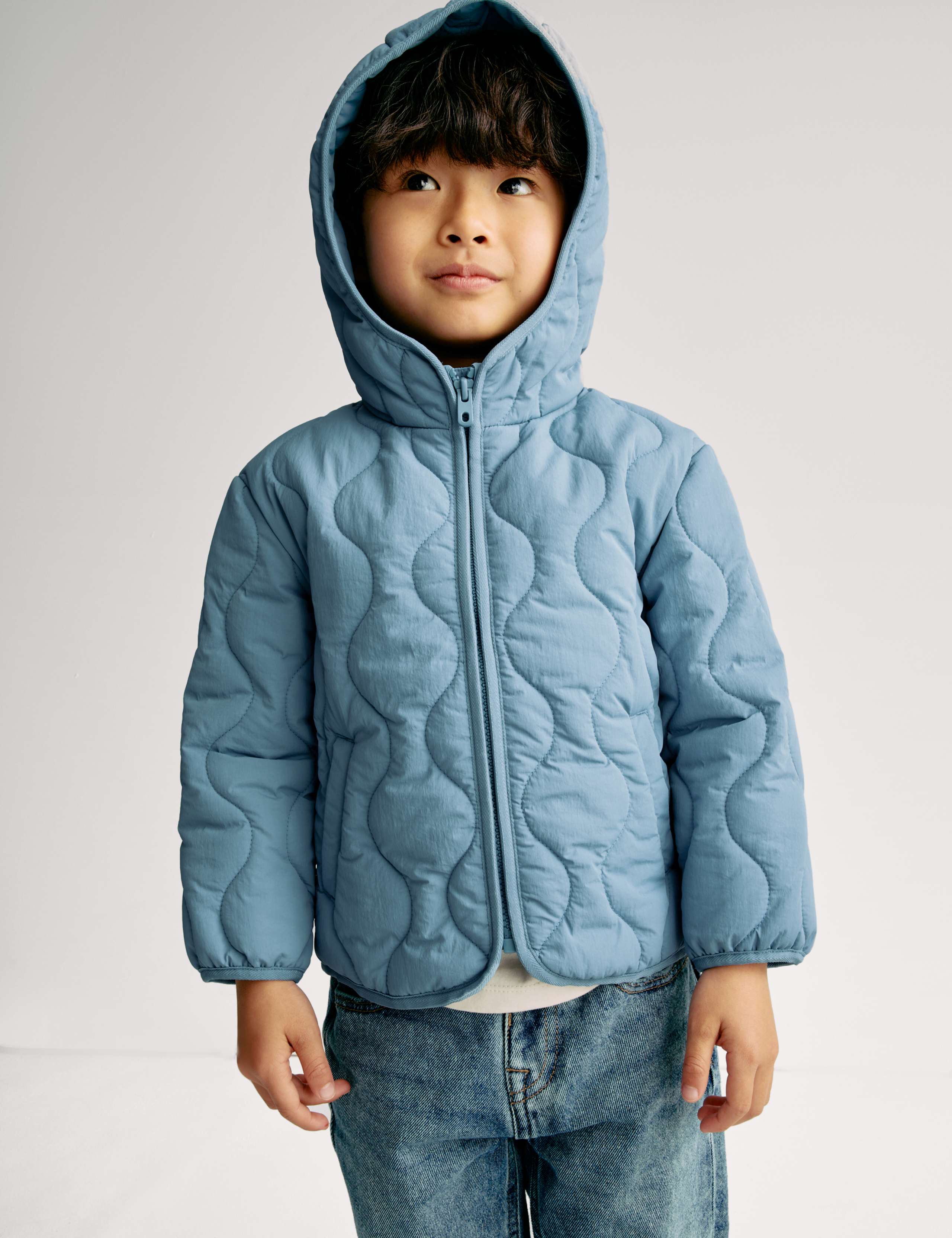 Lightweight Quilted Padded Coat (2-8 Yrs) 1 of 6