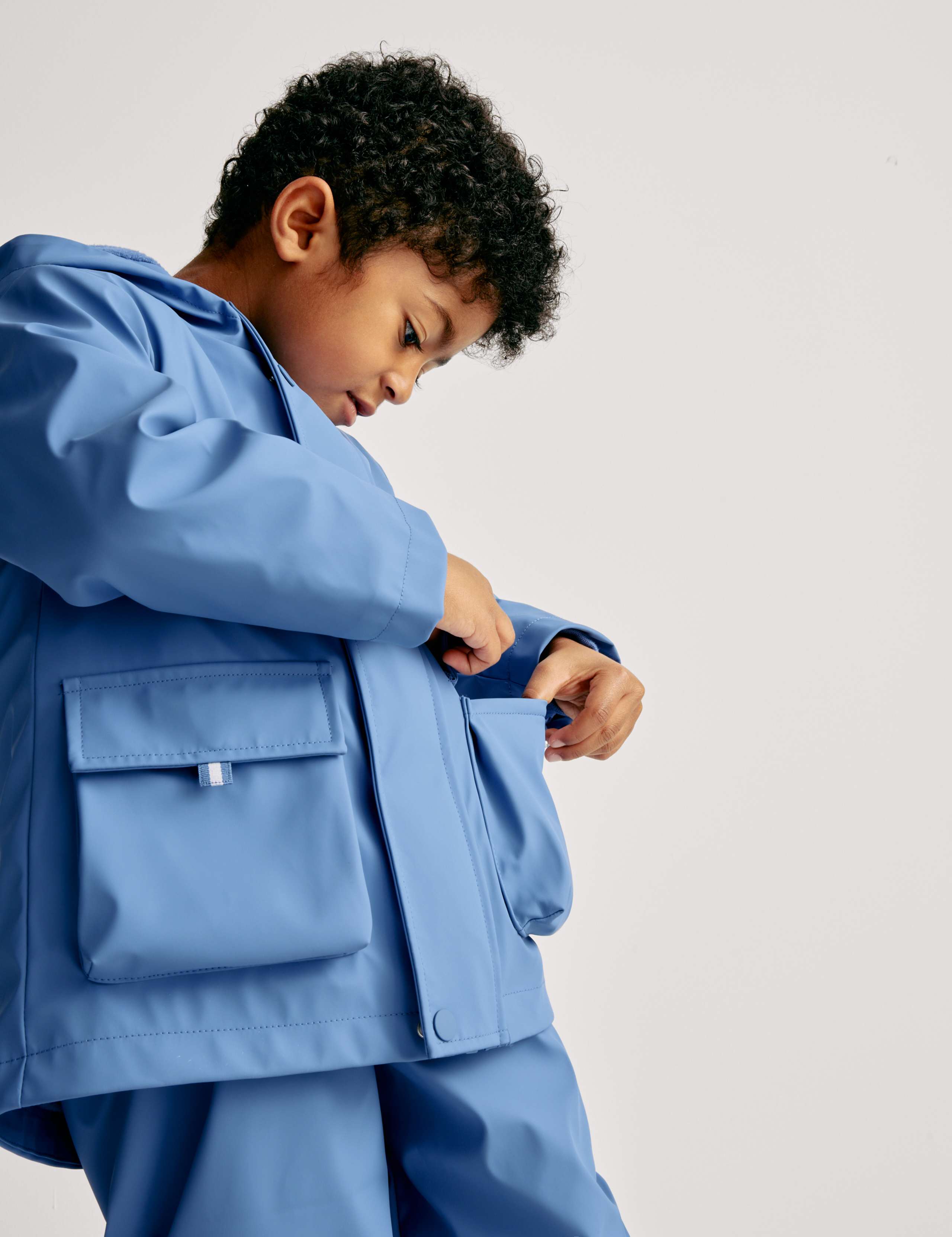 Plain Fisherman Coat (6 Mths - 8 Yrs) 4 of 8