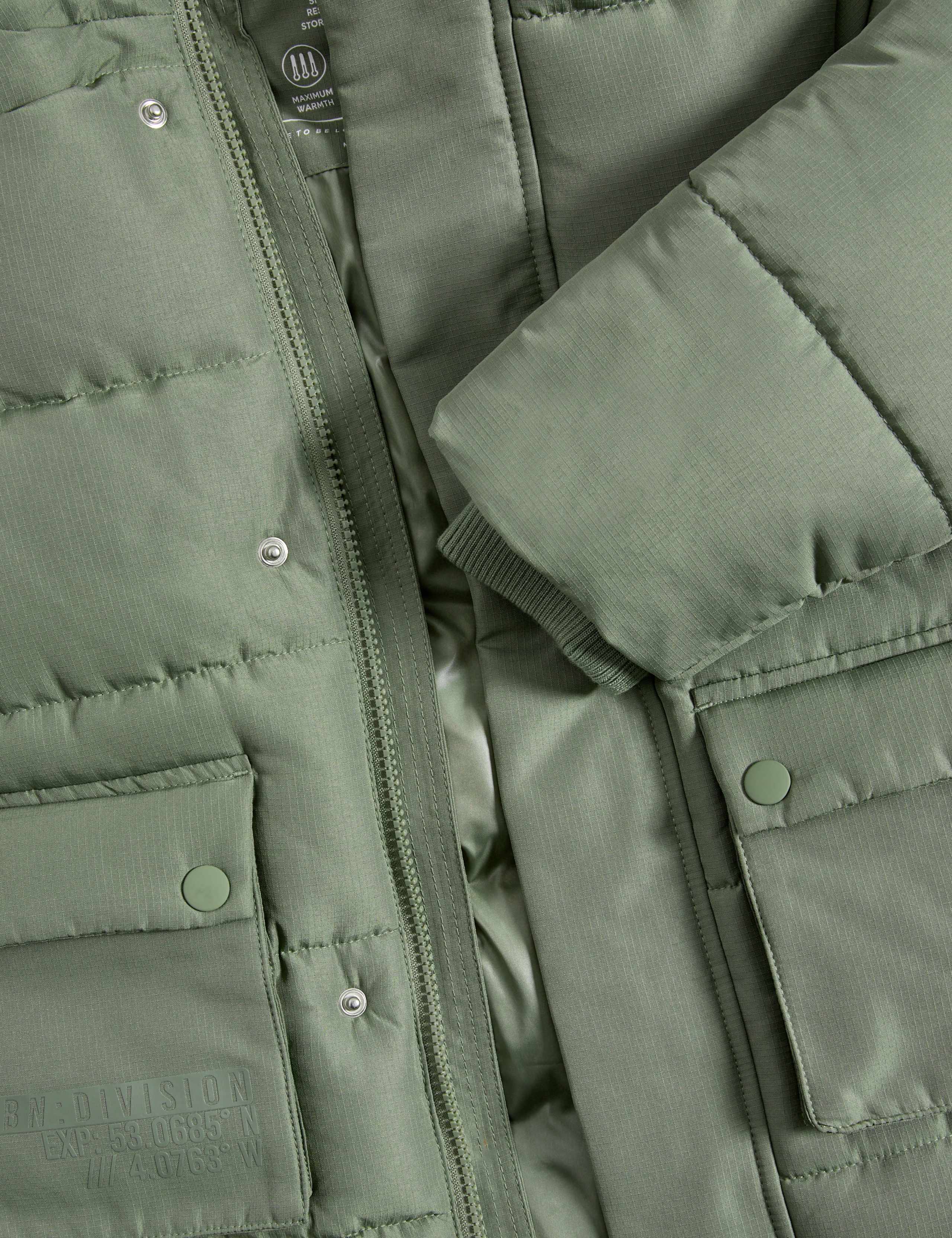 Longline Padded Hooded Coat (2-8 Yrs) 8 of 8