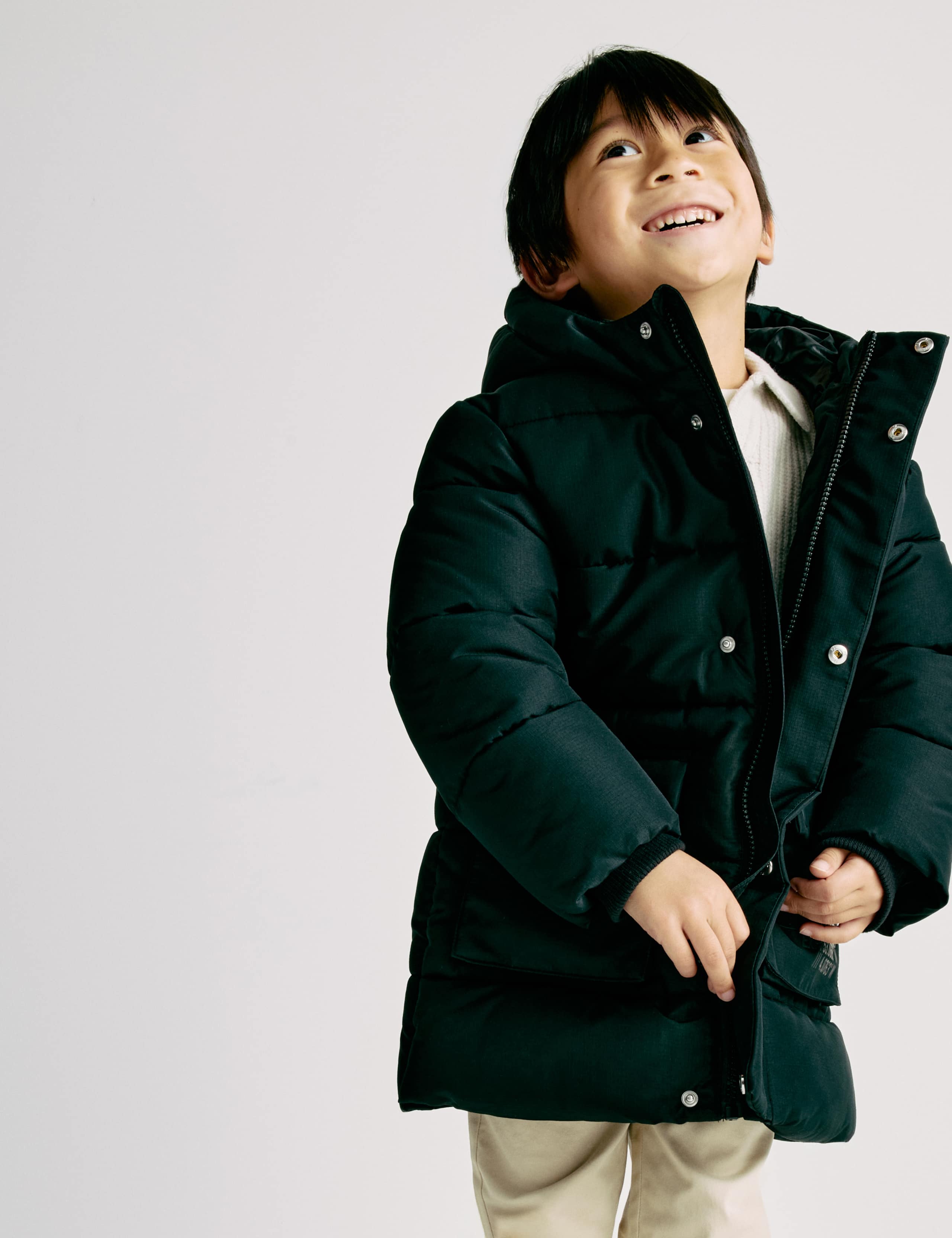 Longline Padded Hooded Coat (2-8 Yrs) 4 of 8