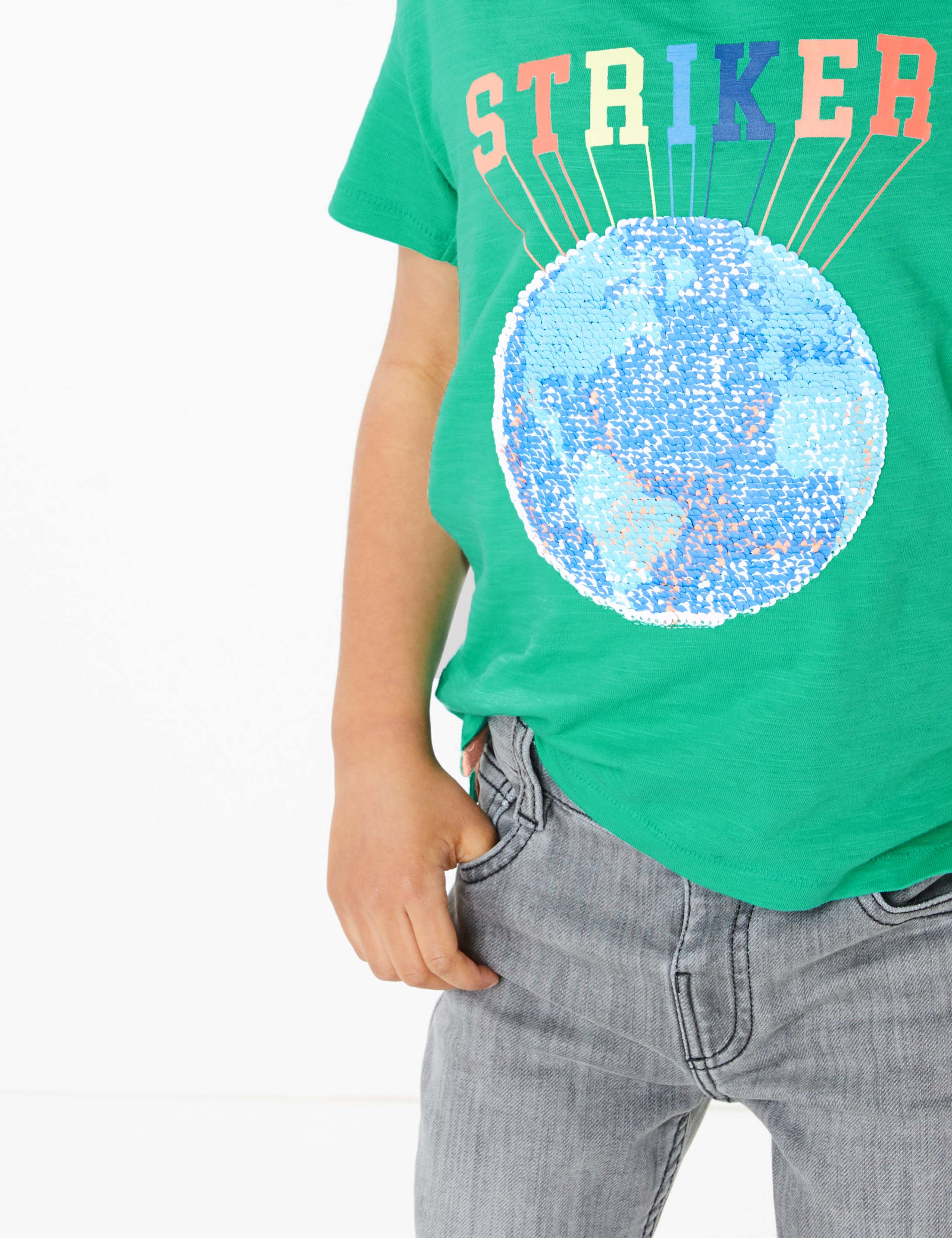 Pure Cotton Reversible Sequin T-Shirt (2-7 Yrs) 3 of 5