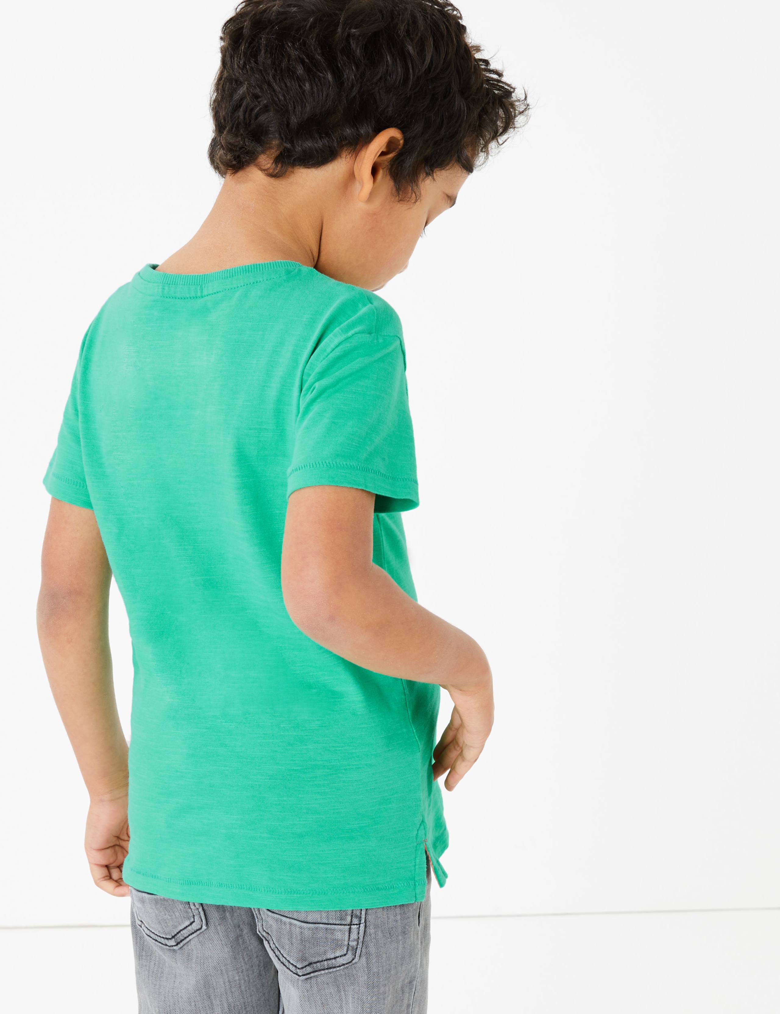 Pure Cotton Reversible Sequin T-Shirt (2-7 Yrs) 4 of 5