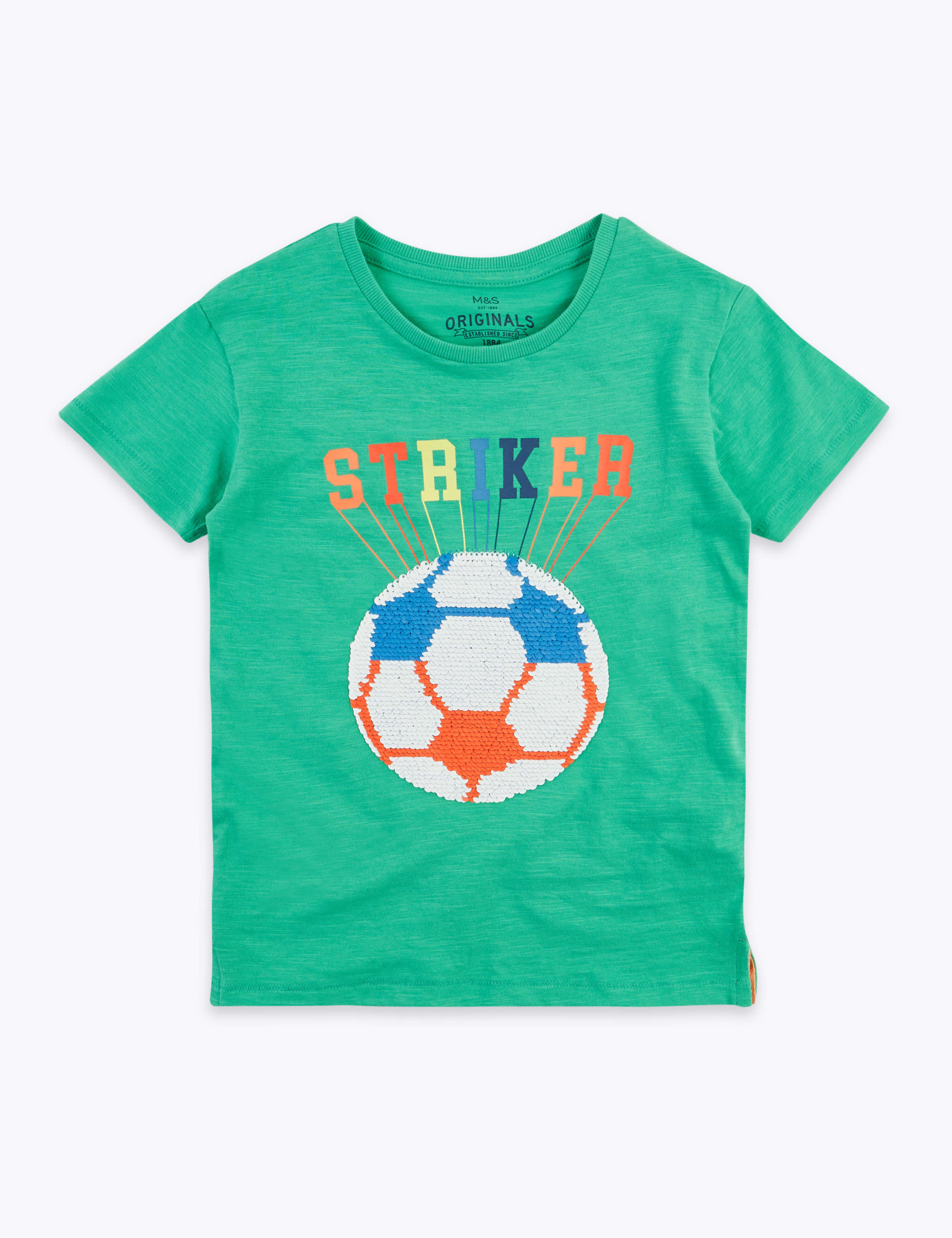 Pure Cotton Reversible Sequin T-Shirt (2-7 Yrs) 2 of 5