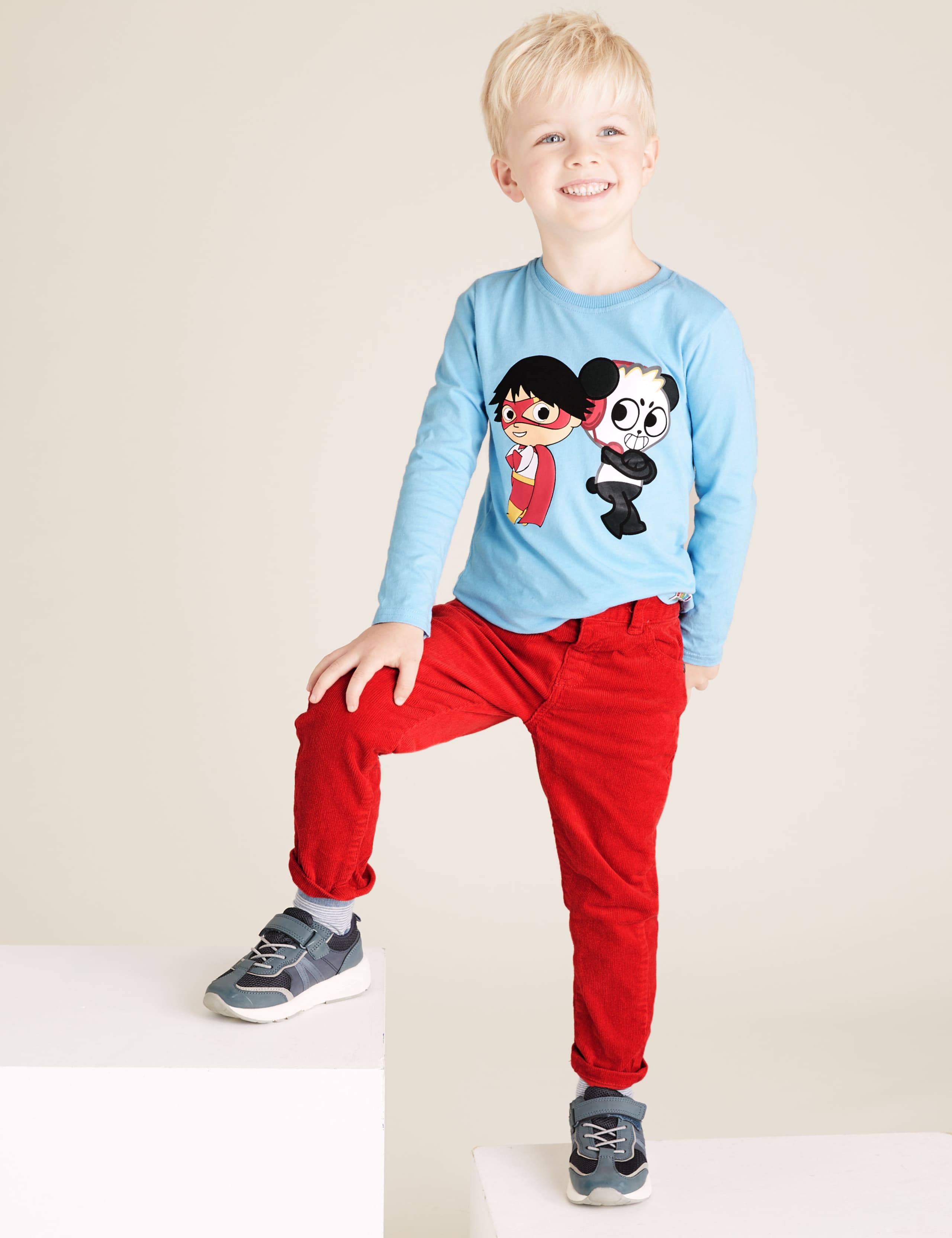 Regular Cotton Cord Trousers (2-7 Yrs) 1 of 5