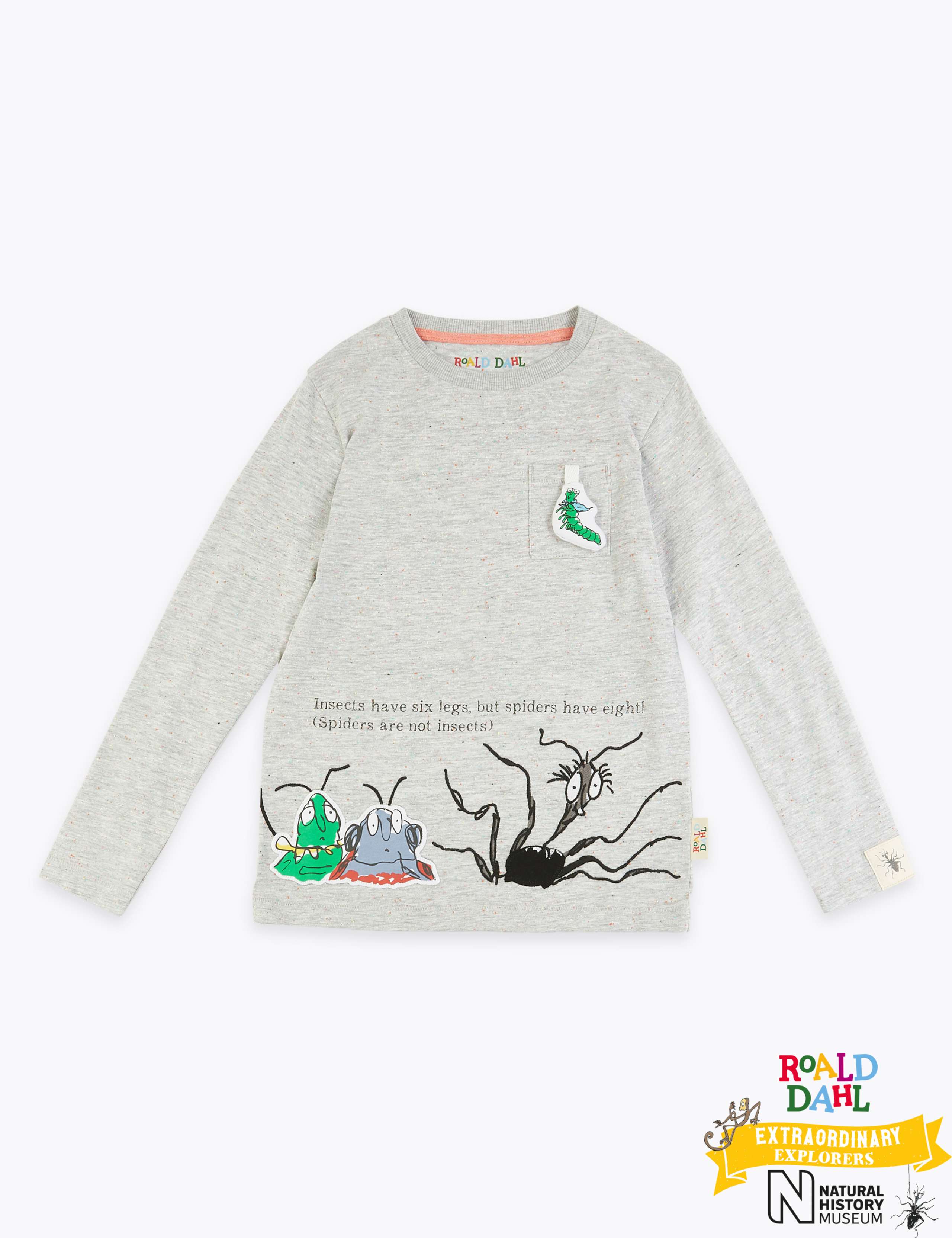 Roald Dahl™ & NHM™ Spider T-Shirt (2-7 Yrs) 2 of 7