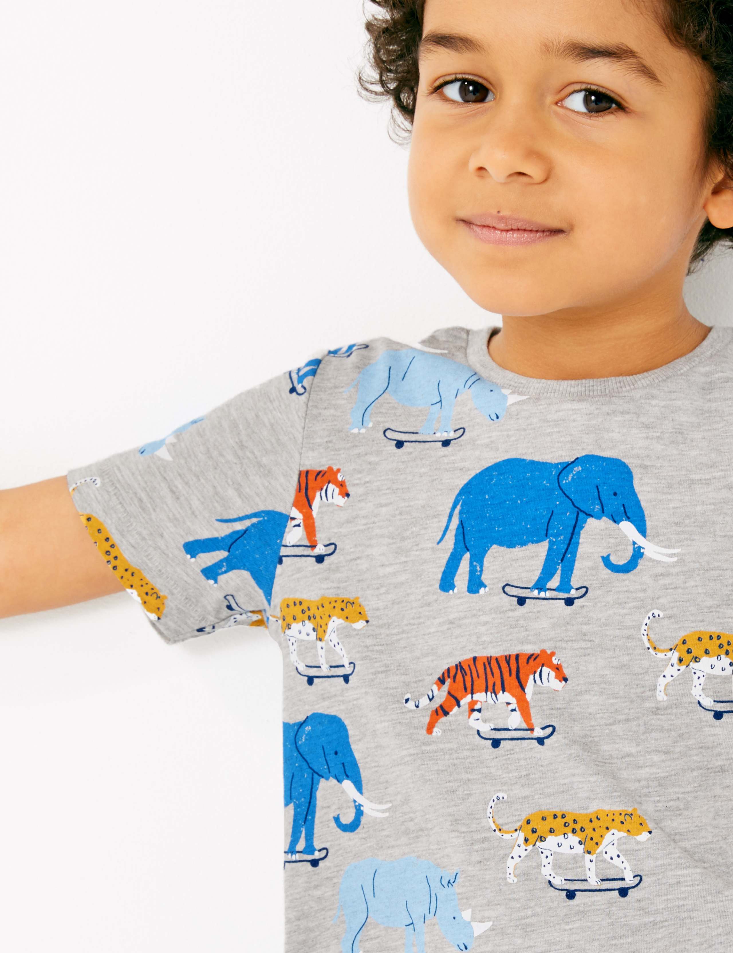 Cotton Rich Animal Print T-Shirt (2-7 Years) 3 of 4