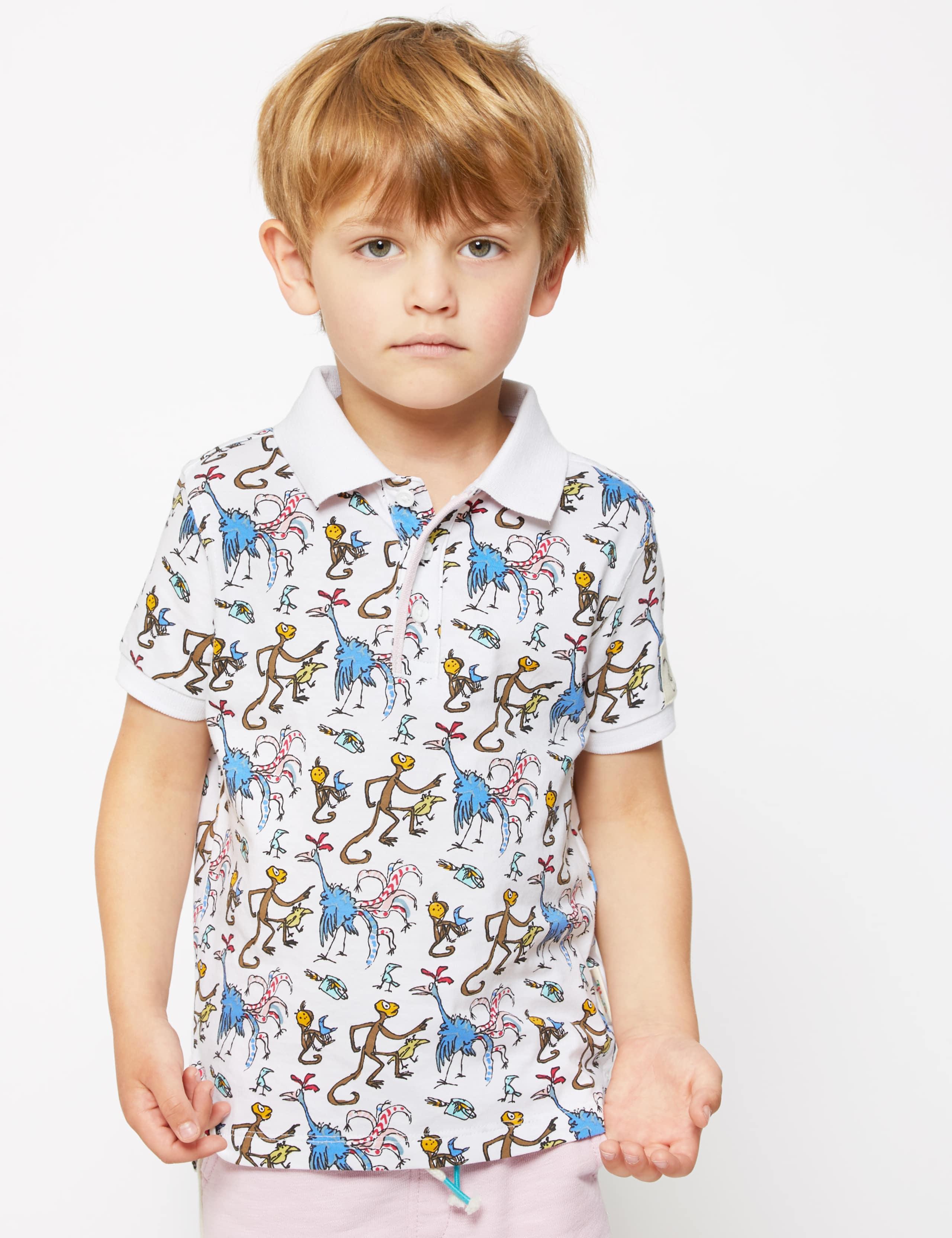 Roald Dahl™ & NHM™ Monkey Polo Shirt (2-7 Yrs) 3 of 4
