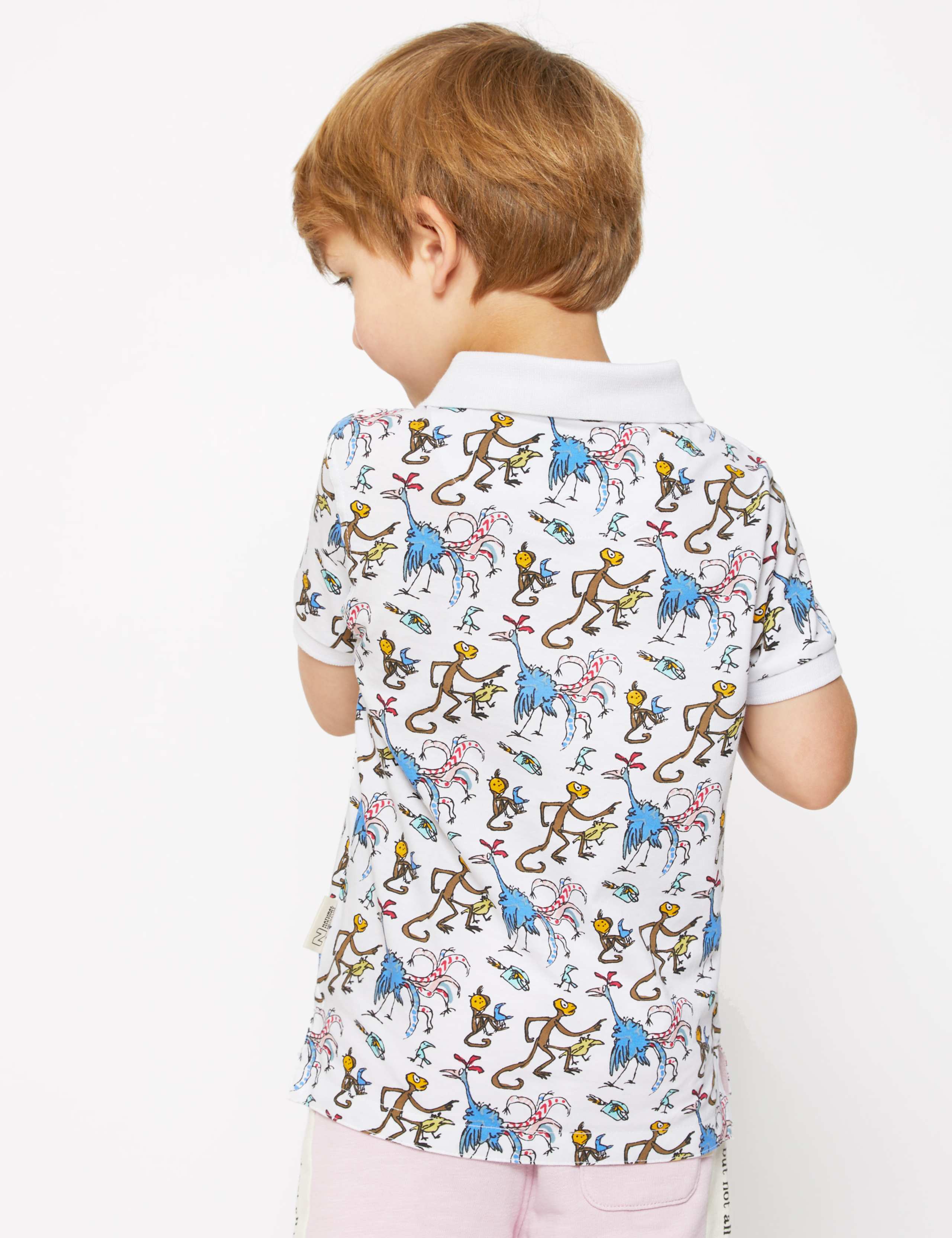 Roald Dahl™ & NHM™ Monkey Polo Shirt (2-7 Yrs) 4 of 4